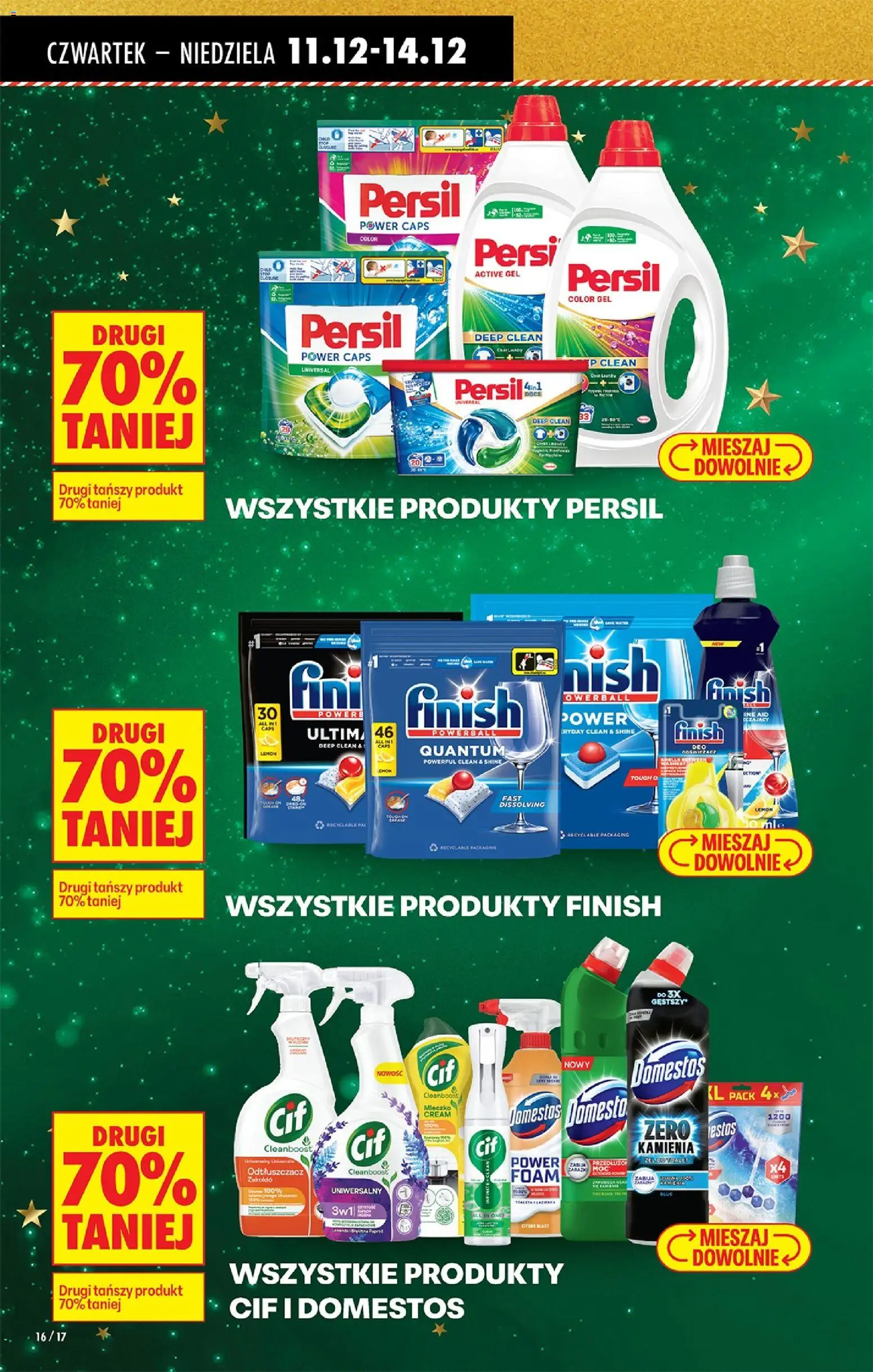 Biedronka gazetka - Oferta w tym tygodniu od 11.12.2025 | Strona: 18 | Produkty: Persil, Domestos, Finish, Detergent