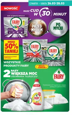 Pogląd oferty "Biedronka gazetka - Drogeria" - ważna od 26.03.2026 | Strona: 13 | Produkty: Cytryna, Fairy platinum, Fairy