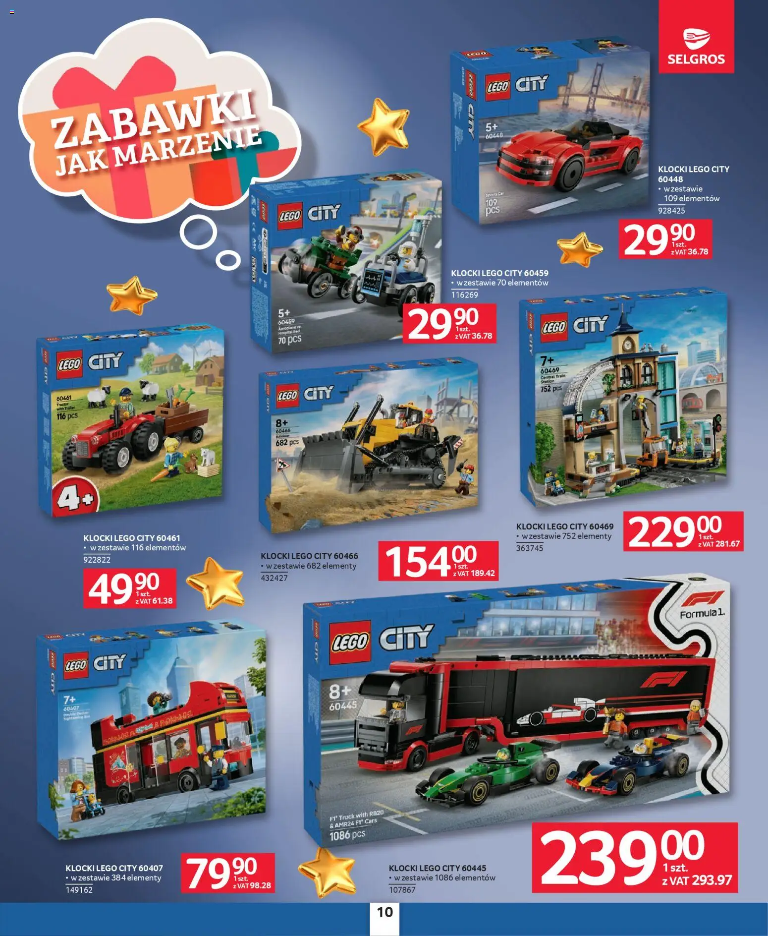 Selgros cash&carry Gazetka - Zabawki od 04.12.2025 | Strona: 10 | Produkty: Lego, Klocki Lego