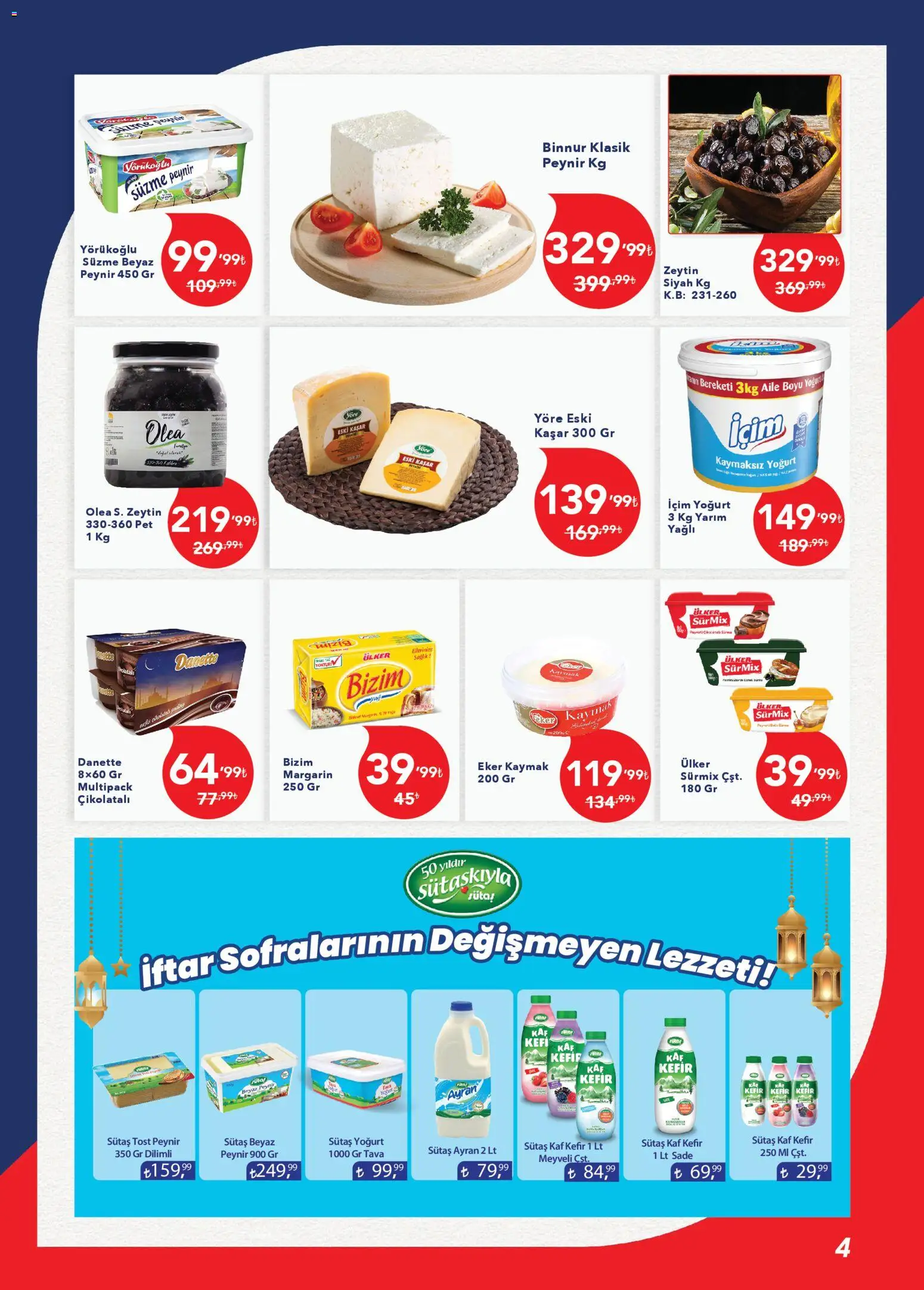 Kim Market Katalog - Ege Insert - 12.02.2026 tarihinden itibaren geçerlidir | Sayfa: 4 | Ürünler: Kefir, Peynir, Yoğurt, Zeytin