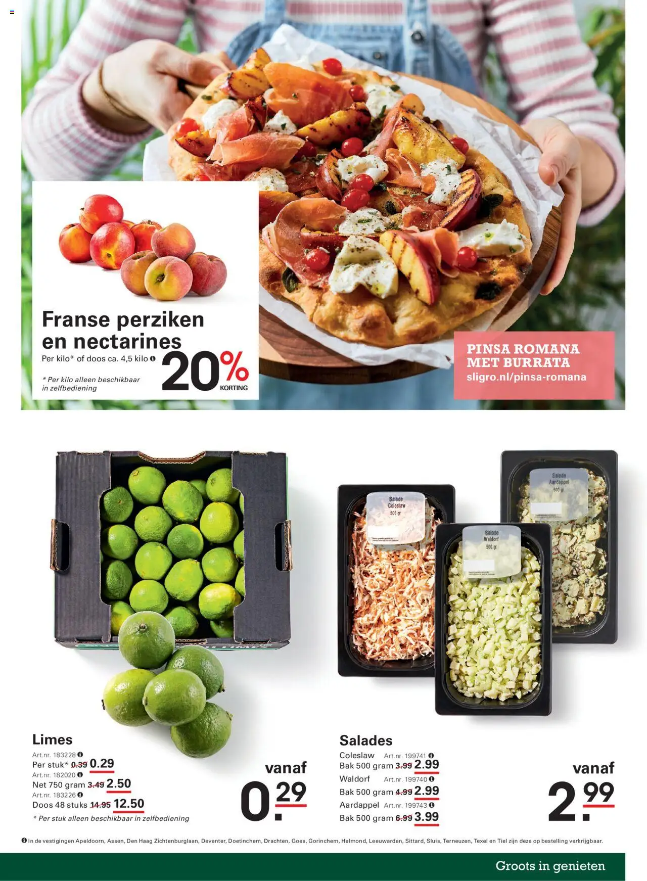  | Pagina: 5 | Producten: Nectarines, Aardappel, Salades, Perziken