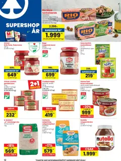 Spar akciós ujság - amely érvényes a következő dátumtól: 10.07.2025 | Oldal: 12 | Termékek: Sűrített paradicsom, Nutella, Sólet, Készétel