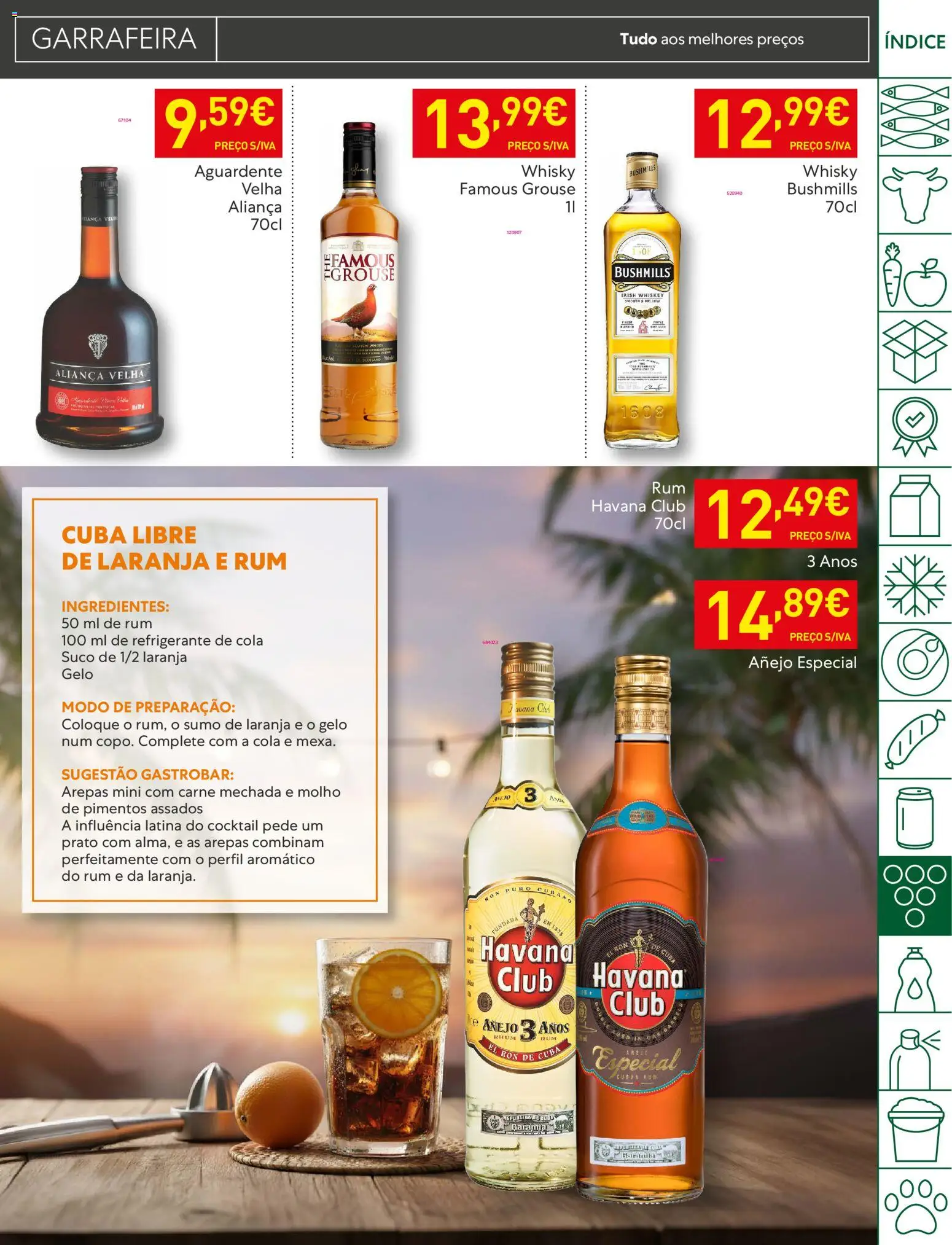 Recheio folheto │ válido de 13.01.2026 | Página: 35 | Produtos: Refrigerante, Whisky, Rum, Carne