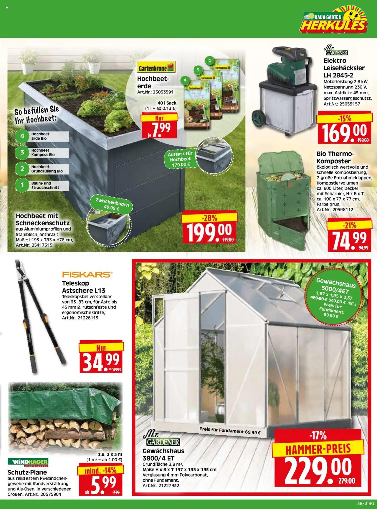 HERKULES - Bau & Garten – gültig ab 15.09.2025 | Seite: 3 | Produkte: Hochbeet