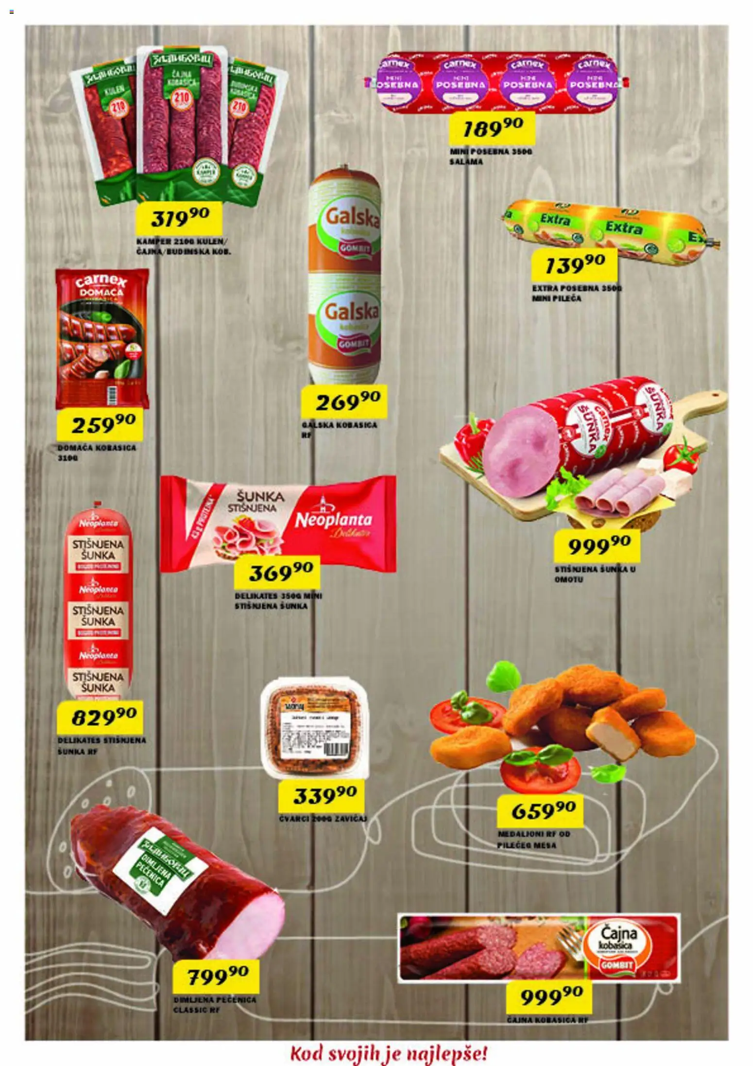 VP Dima katalog - važi od 26.03.2026 | Strana: 5 | Proizvode: Čvarci, Kulen, Šunka, Pečenica
