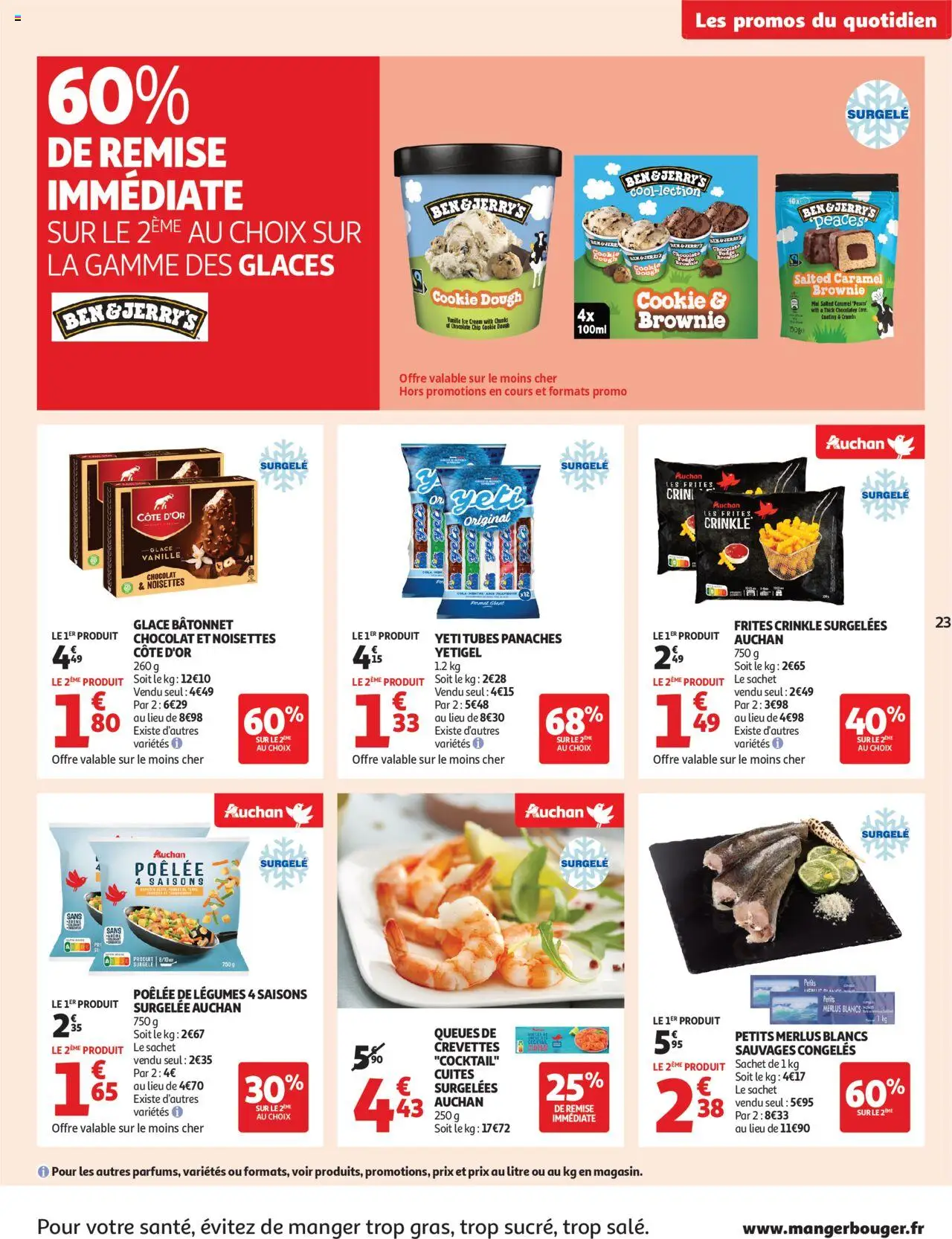  | Page: 23 | Produits: Noisettes, Frites, Crevettes, Chocolat