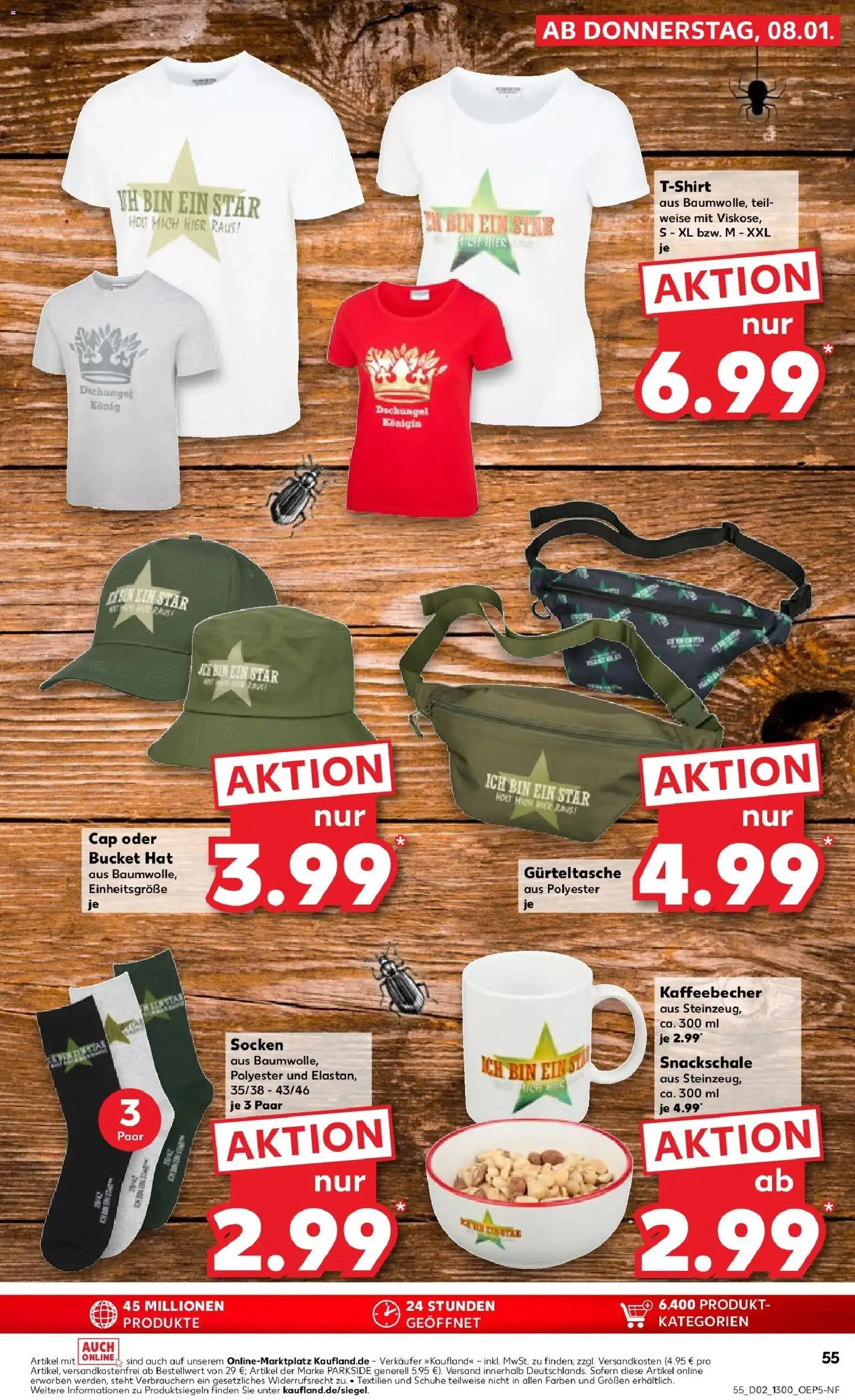 Kaufland prospekt Borken	 – gültig ab 11.01.2026 | Seite: 55 | Produkte: T-Shirt, Socken