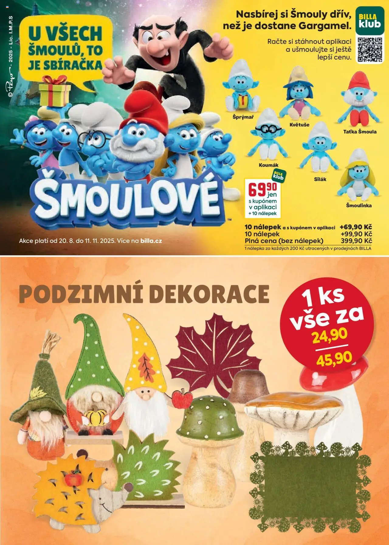 Billa leták - Podzimní nápoje od 10.09.2025 | Strana: 19 | Produkty: Dekorace
