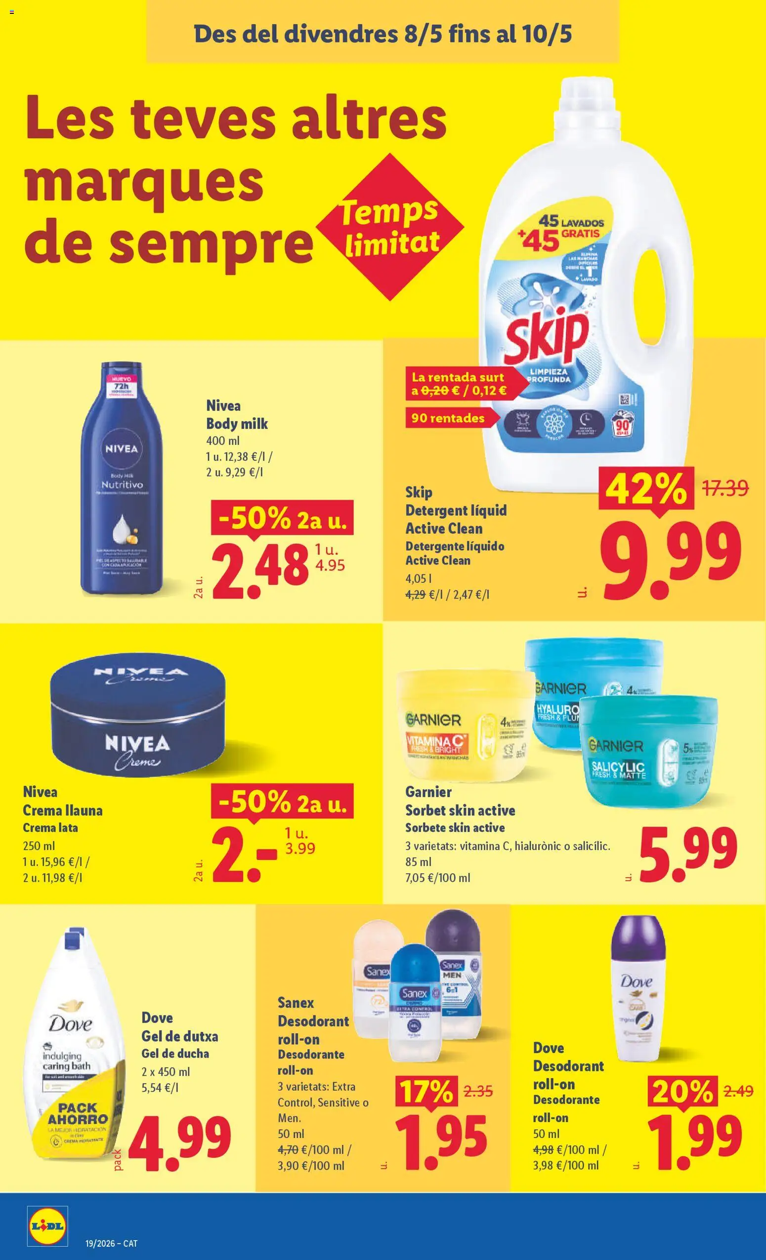 Lidl folleto │ válido desde el 04.05.2026 | Página: 48 | Productos: Detergente, Crema, Detergente líquido, Body