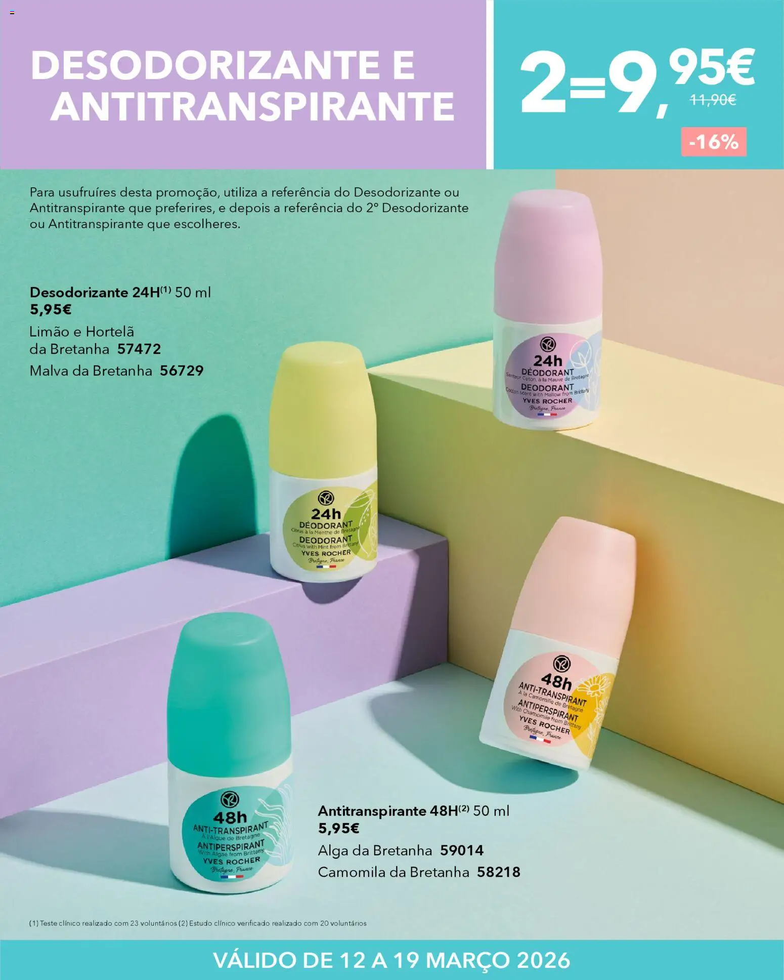 Yves Rocher Bem estar para o corpo  │ válido de 12.03.2026 | Página: 4 | Produtos: Hortelã, Desodorizante, Antitranspirante