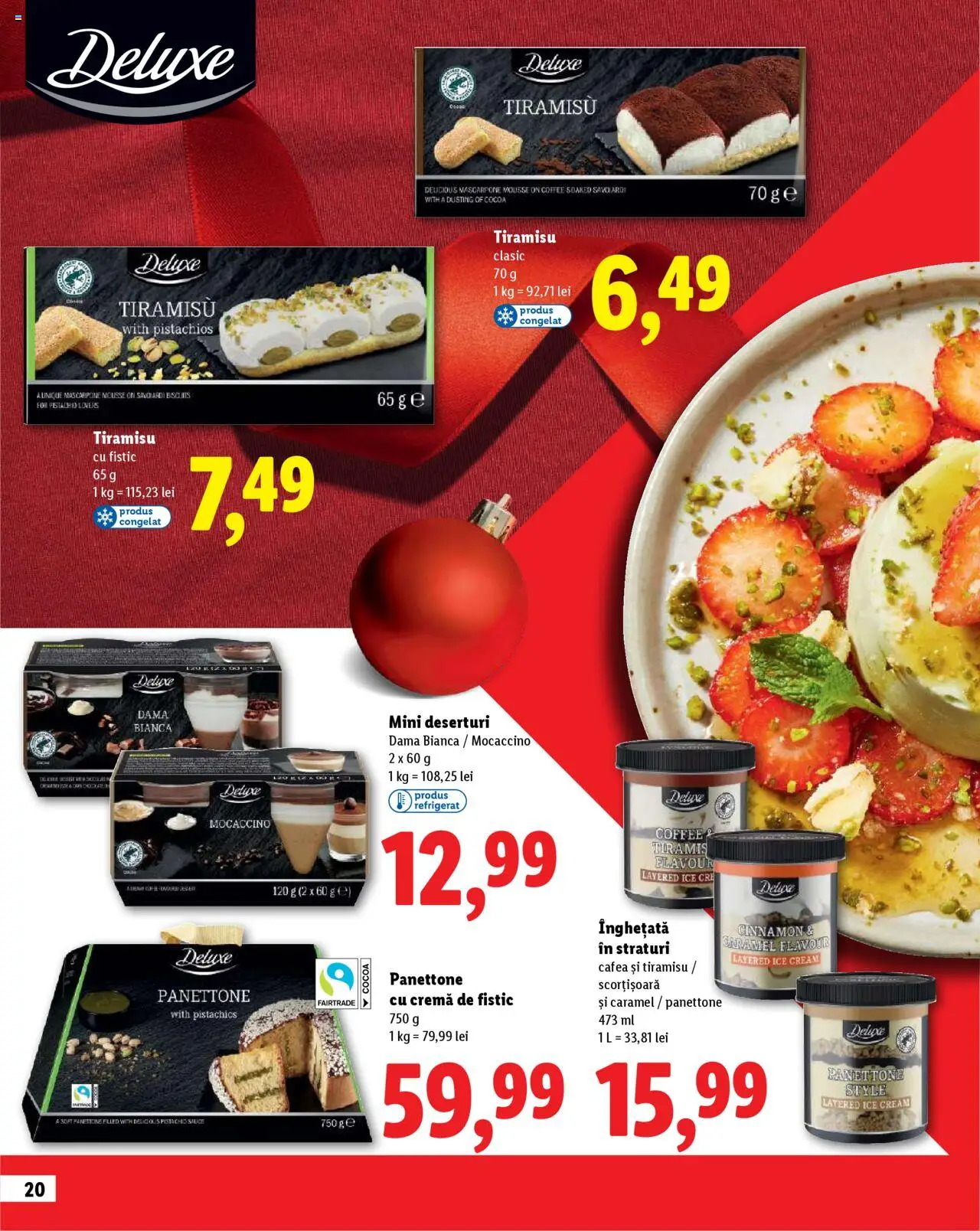 Noul catalog Lidl – valabil de la 23.10.2025 | Pagină: 20 | Produse: Delgeç, Fistic, Mascarpone, Înghețată