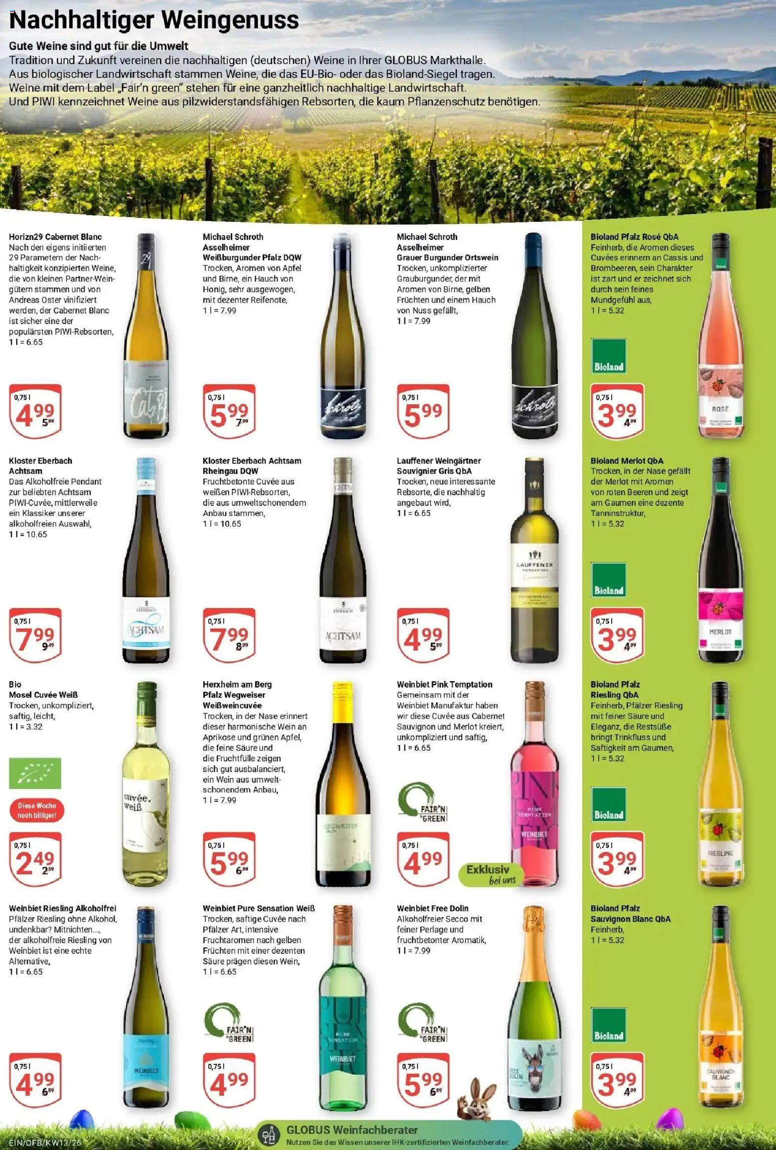 Globus prospekt Homburg-Einöd	 – gültig ab 23.03.2026 | Seite: 19 | Produkte: Merlot, Äpfel, Wein