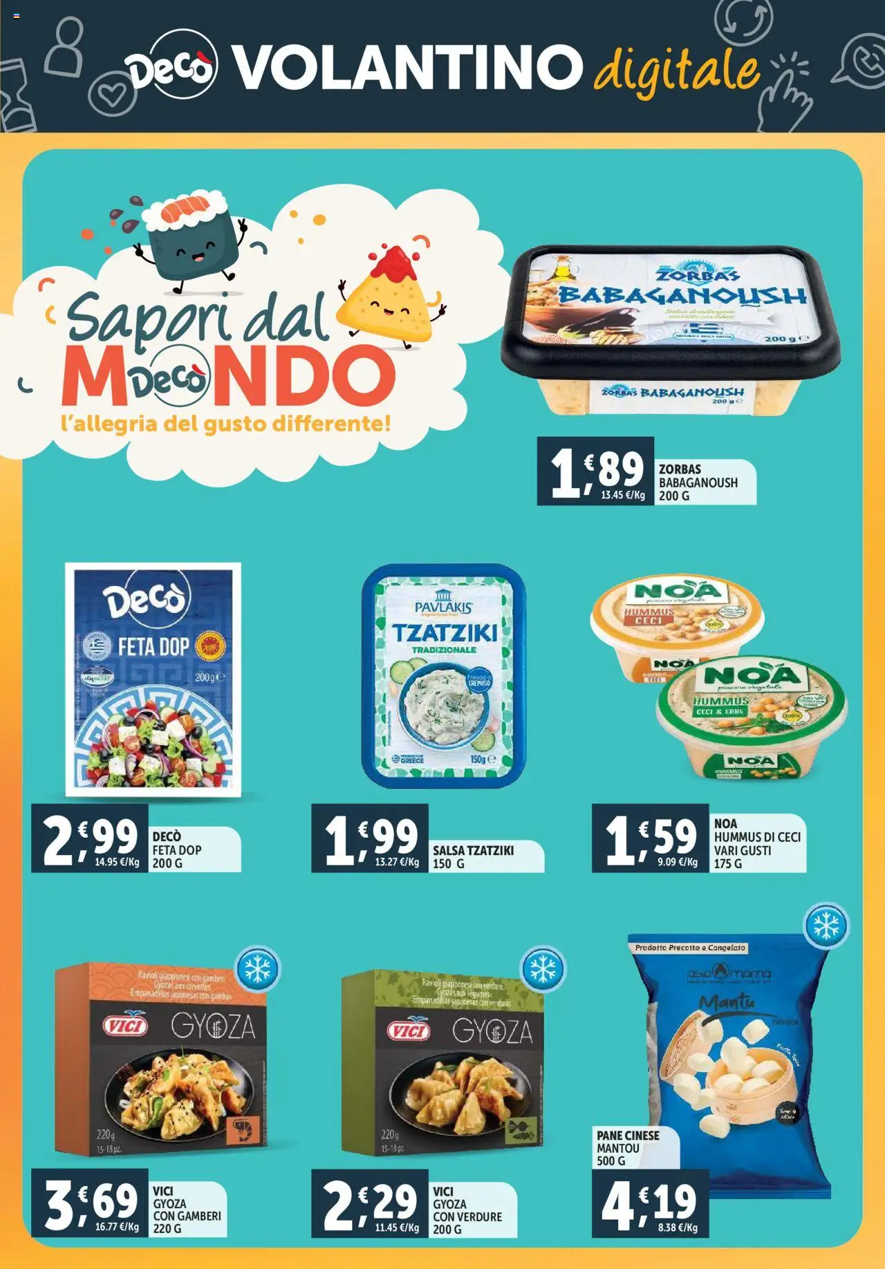 Volantino Decò del 23.09.2025 | Pagina: 26 | Prodotti: Pane, Ceci, Verdure, Salsa