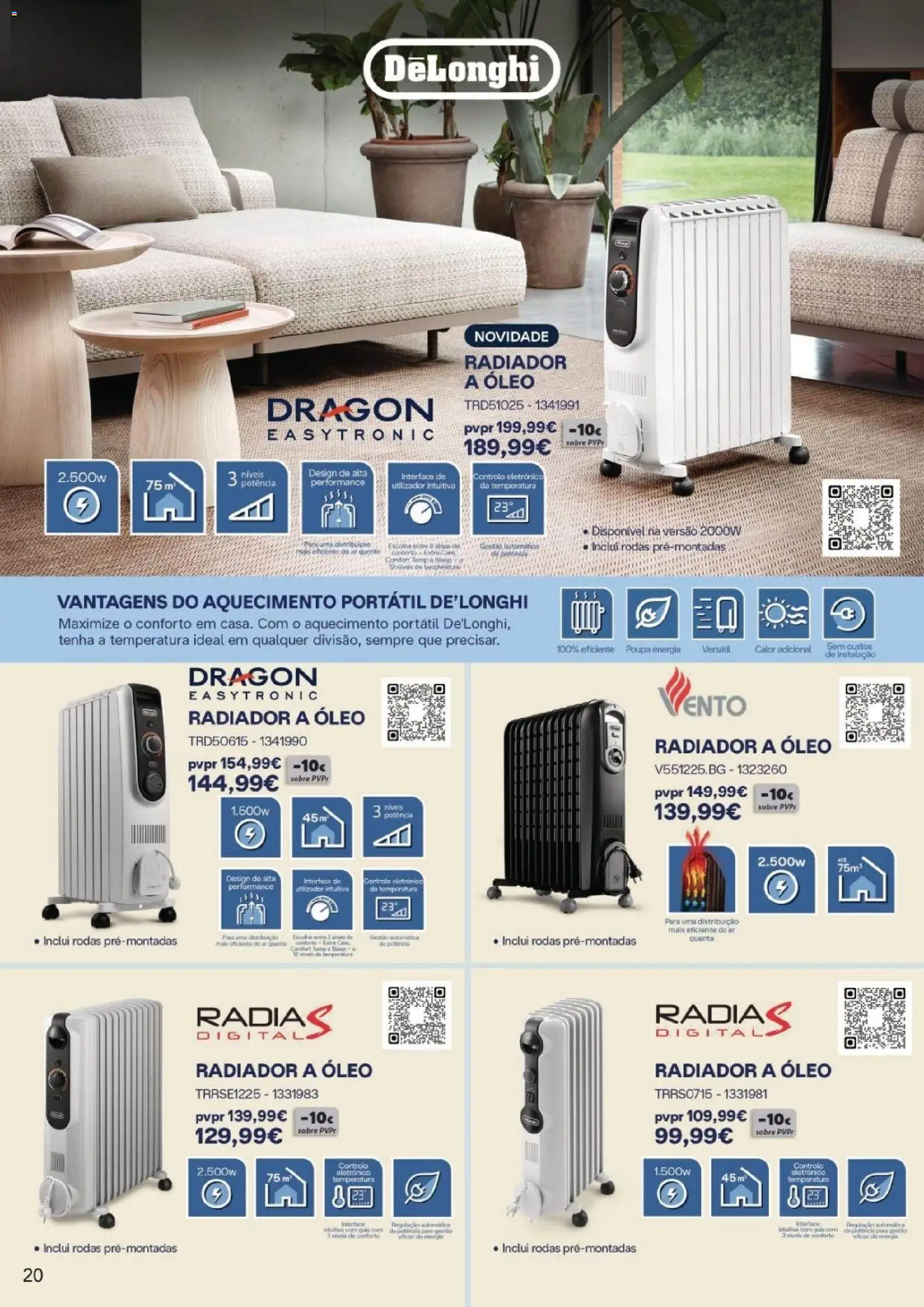 Radio Popular - Folheto Especial Aquecimento │ válido de 19.12.2025 | Página: 20 | Produtos: Radiador, Óleo