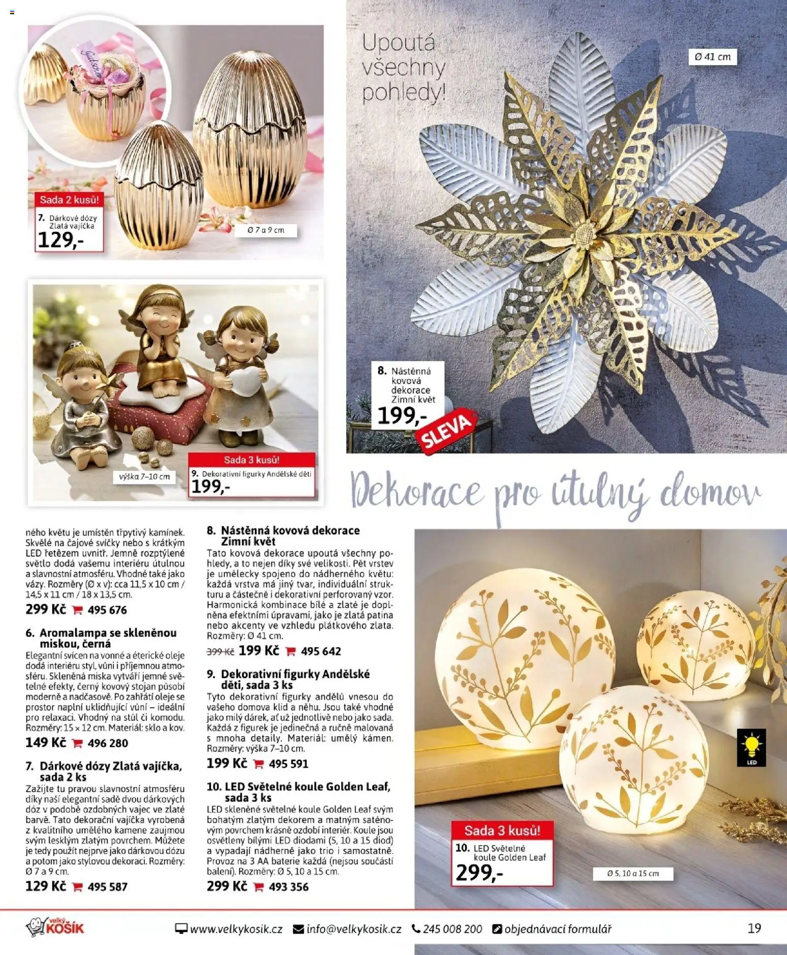 Velký Košík katalog únor 2026 od 01.02.2026 | Strana: 19 | Produkty: Aromalampa, Miska, Figurky, Svícen