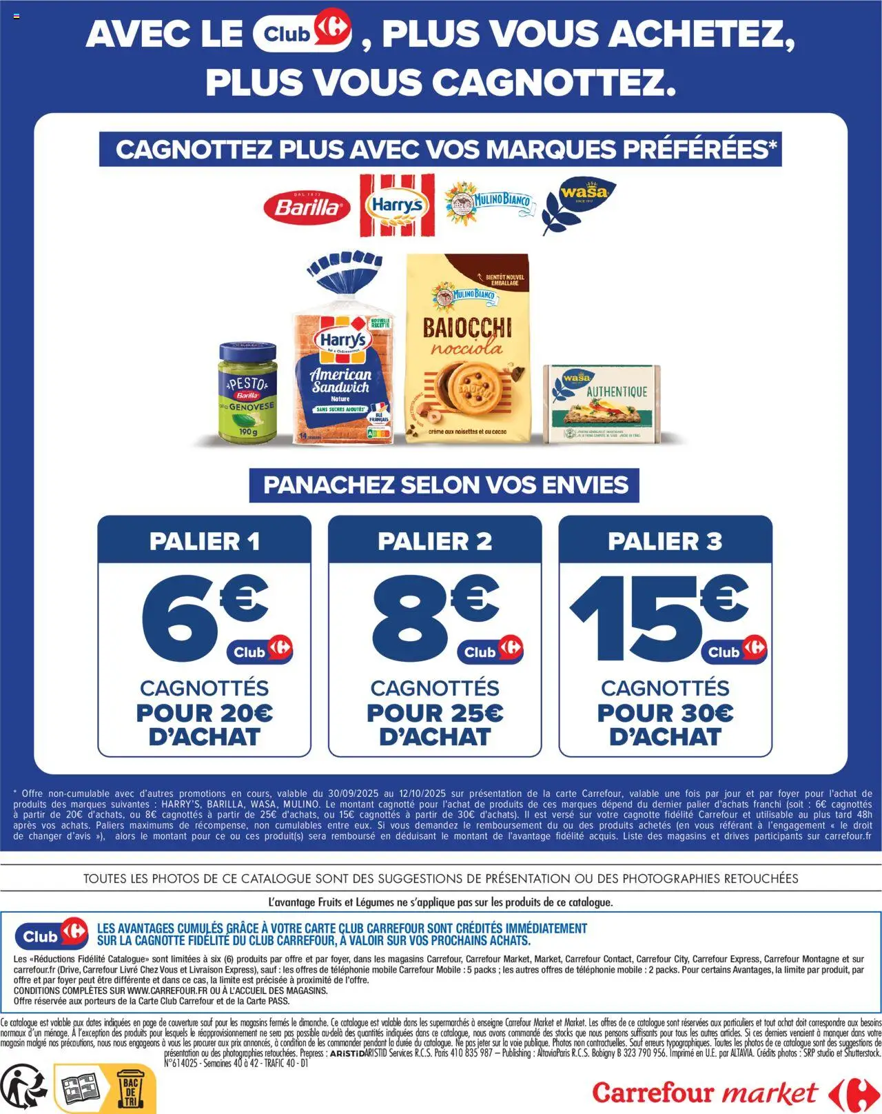 {H1} | Page: 2 | Produits: Sandwich, Noisettes, Livre, Crème