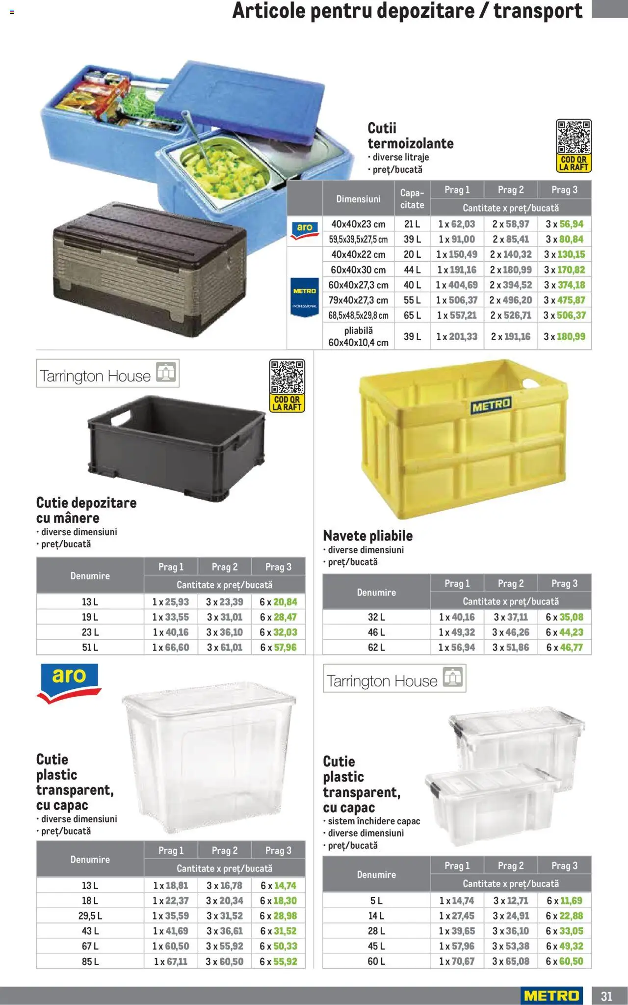 Metro catalog - Soluții Nealimentare pentru HoReCa – valabil de la 01.07.2025 | Pagină: 31 | Produse: Raft, Cutie