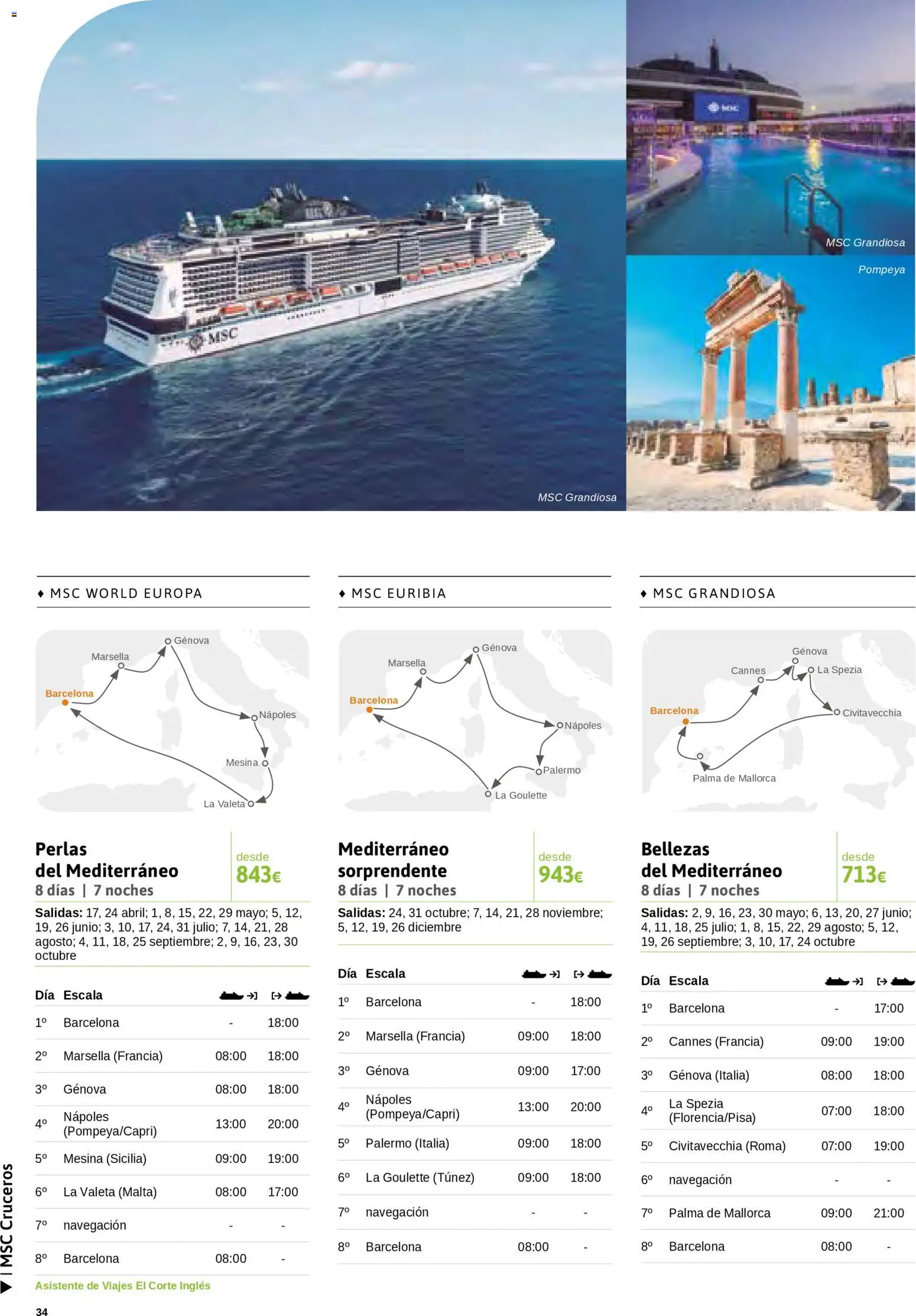 Viajes El Corte Inglés Cruceros marítimos │ válido desde el 01.01.2026 | Página: 35 | Productos: Navegación