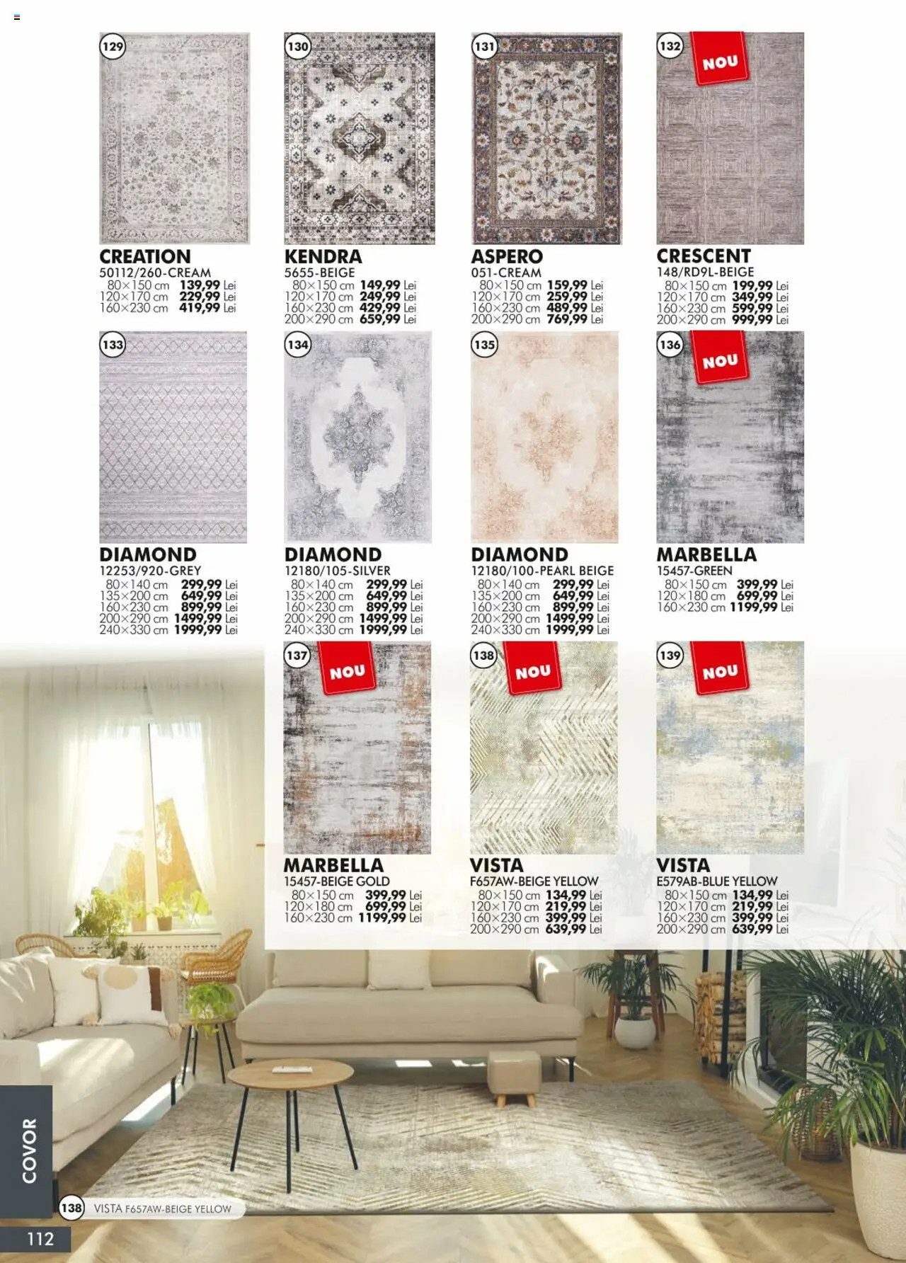 Noul catalog Diego – valabil de la 01.04.2024 | Pagină: 112 | Produse: Covor