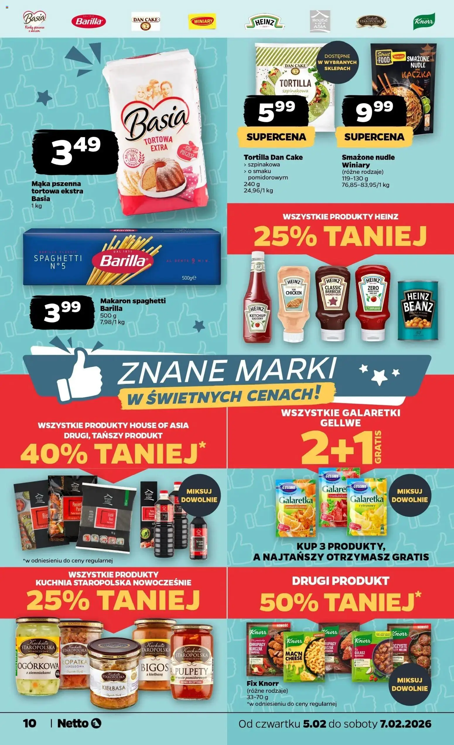Netto gazetka - Spożywcza od 05.02.2026 | Strona: 10 | Produkty: Galaretki, Kurczak, Galaretka, Papryka