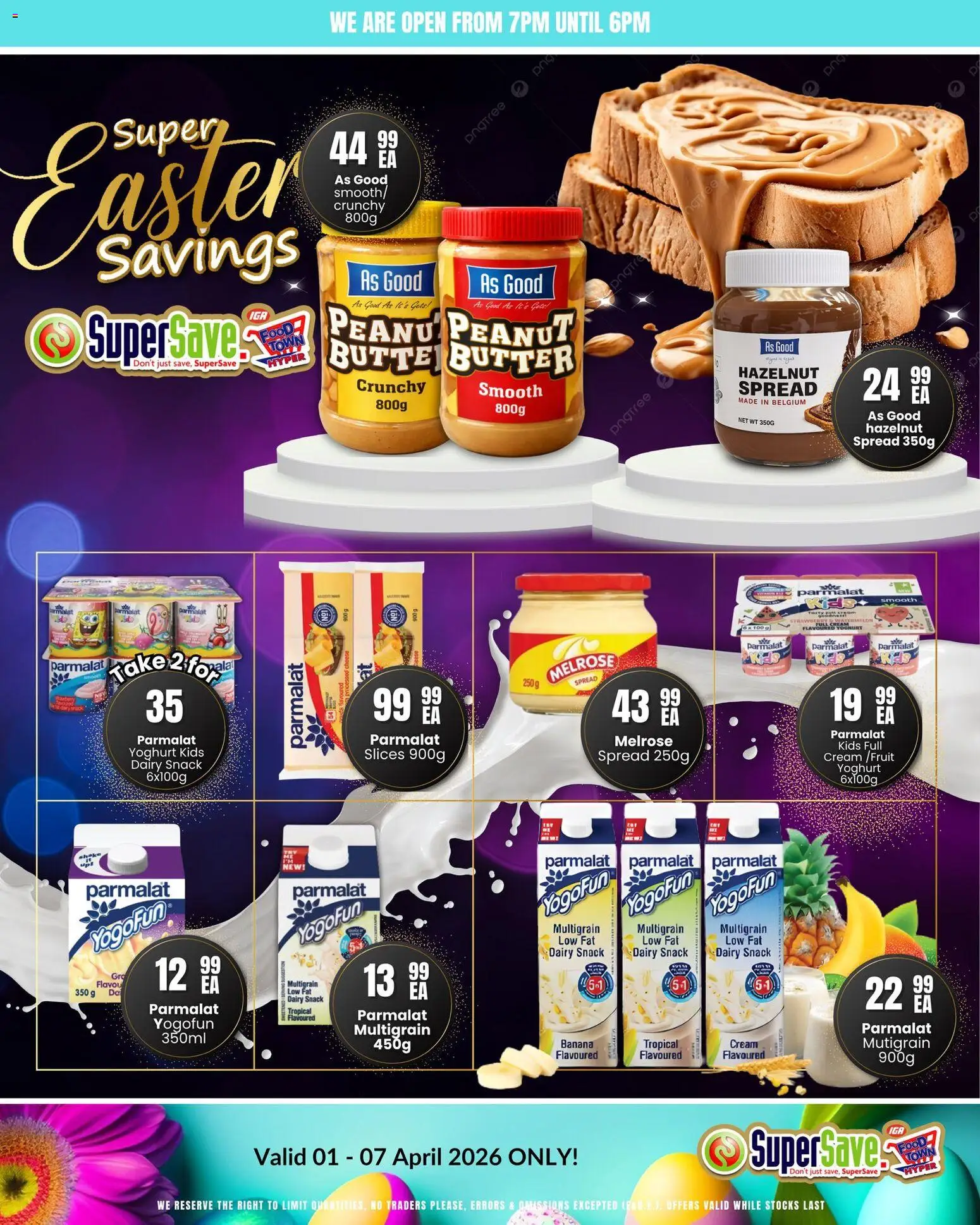 New Super Save catalogue – valid from 01.04.2026 | Page: 12 | Products: Yoghurt, Butter, Cheese, Cream