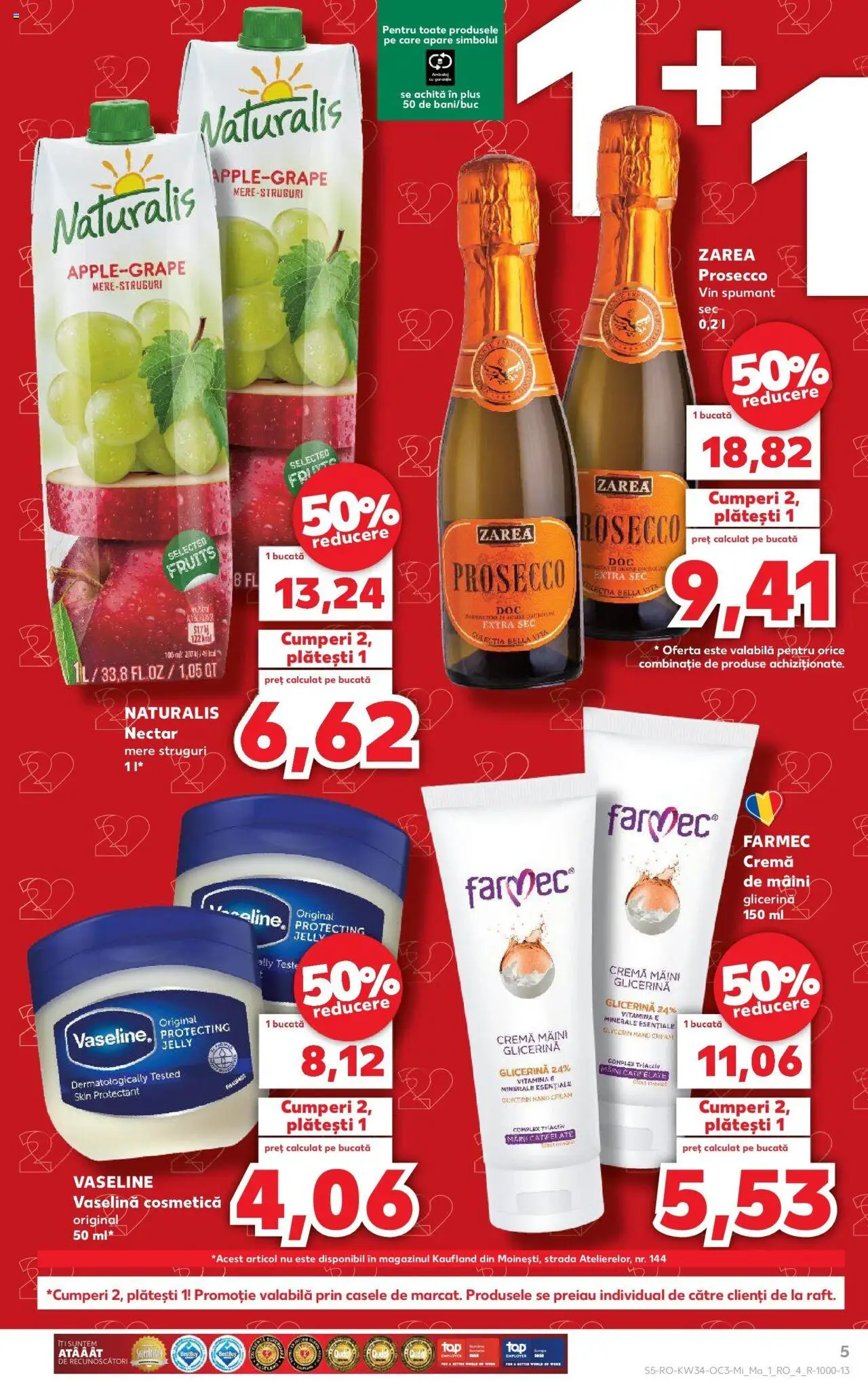 Catalog Kaufland - Viseu de Sus – valabil de la 20.08.2025 | Pagină: 5 | Produse: Struguri, Prosecco, Cremă, Cremă de mâini