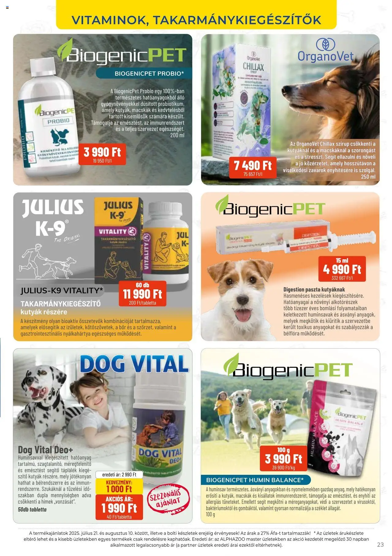 AlphaZoo akciós ujság - amely érvényes a következő dátumtól: 21.07.2025 | Oldal: 23 | Termékek: Bor