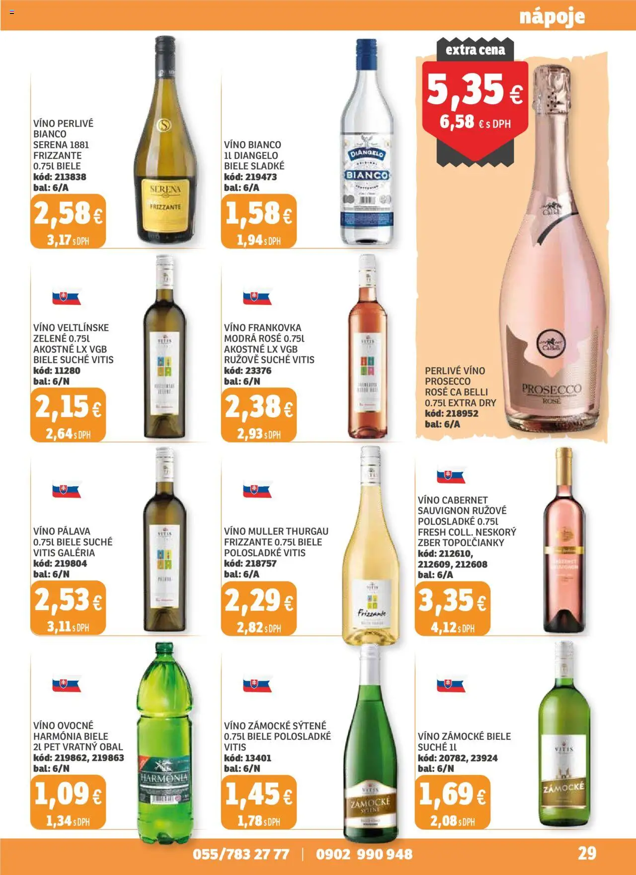 Nové Labaš akcie – leták je platný od 05.09.2025 | Strana: 29 | Produkty: Víno, Prosecco, Rúžové víno, Perlivé víno
