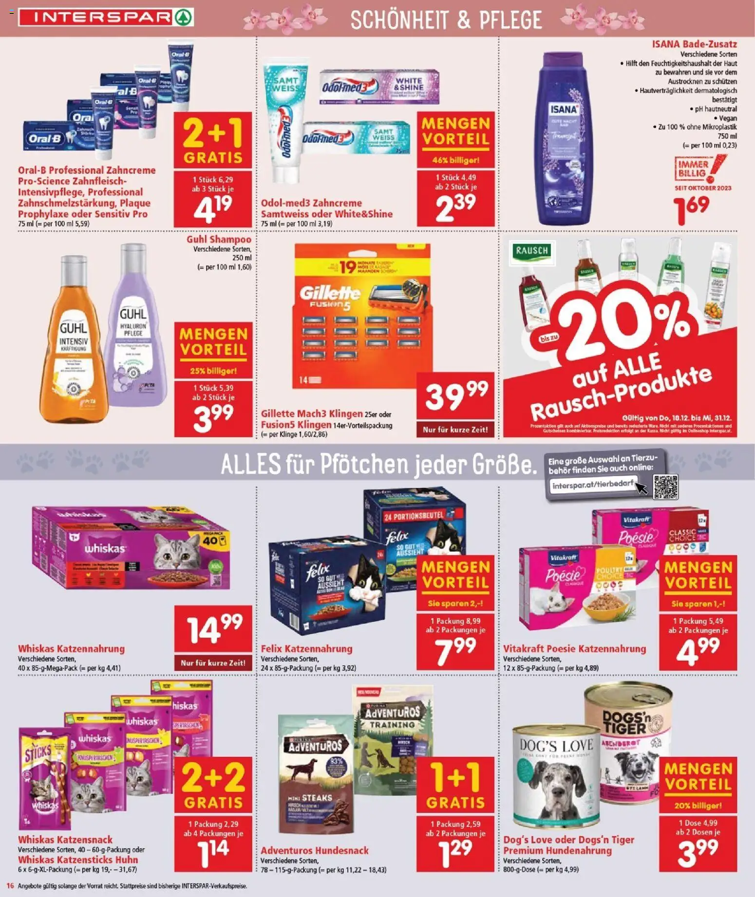 Interspar Flugblatt - Burgenland Nord gültig ab 18.12.2025 | Seite: 16 | Produkte: Shampoo