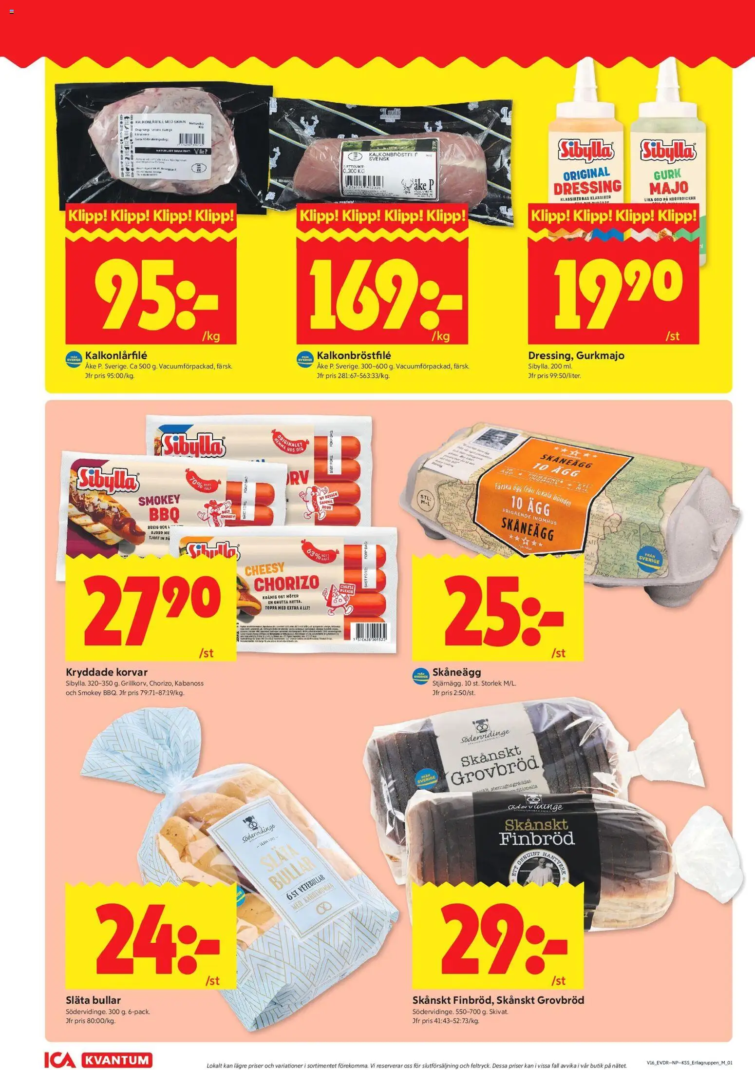 ICA Kvantum reklamblad aktuell från 13.04.2026 | Sida: 6 | Produkter: Kardemumma, Ost, Ägg, Chorizo