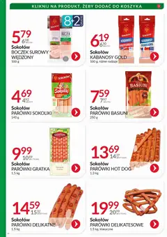 Pogląd oferty "Eurocash Gazetka - Katalog Wędlin" - ważna od 01.11.2025 | Strona: 29 | Produkty: Parówki sokoliki, Kabanosy, Parówki, Boczek