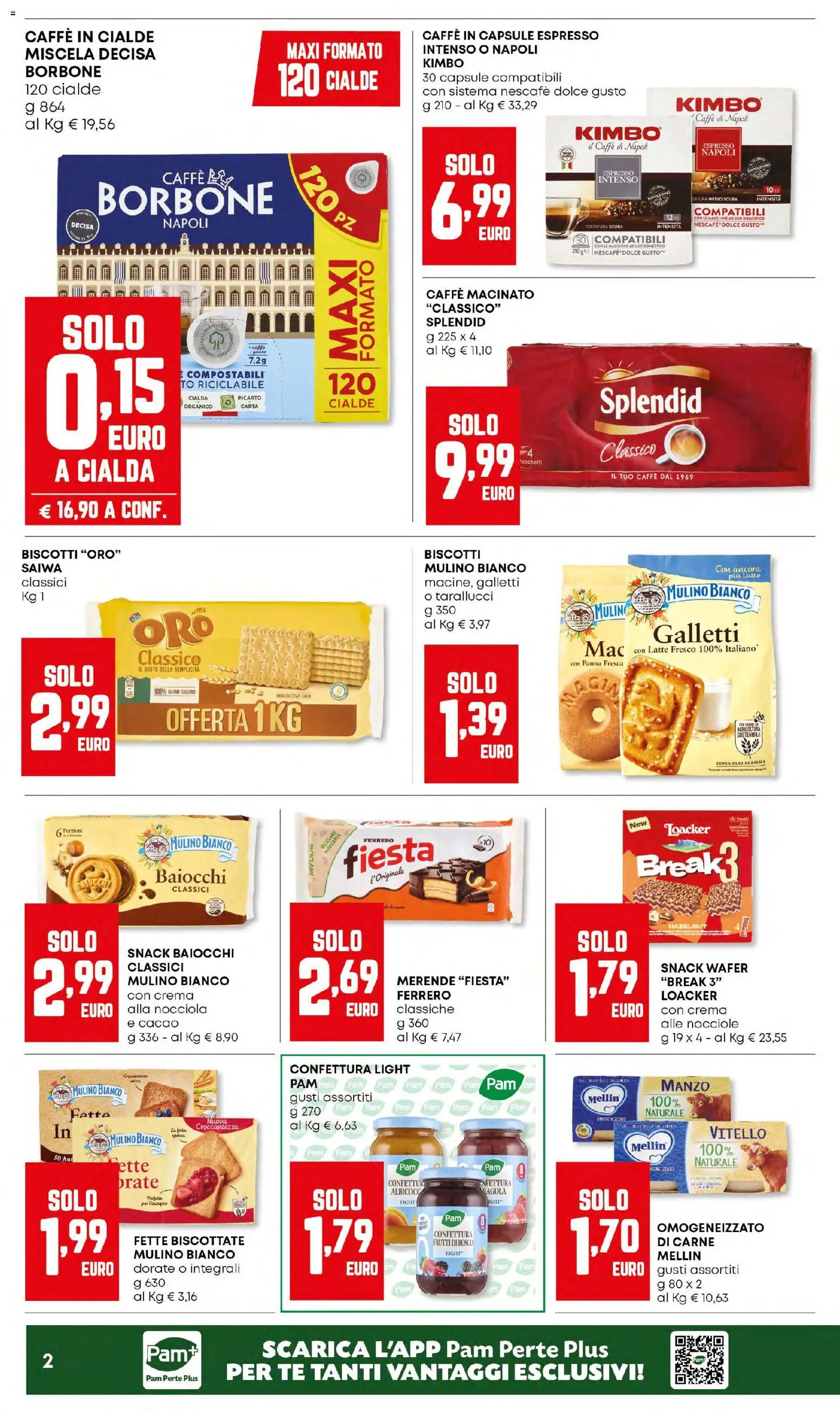 Volantino Panorama del 02.01.2026 | Pagina: 2 | Prodotti: Manzo, Biscotti, Nocciole, Caffe in capsule