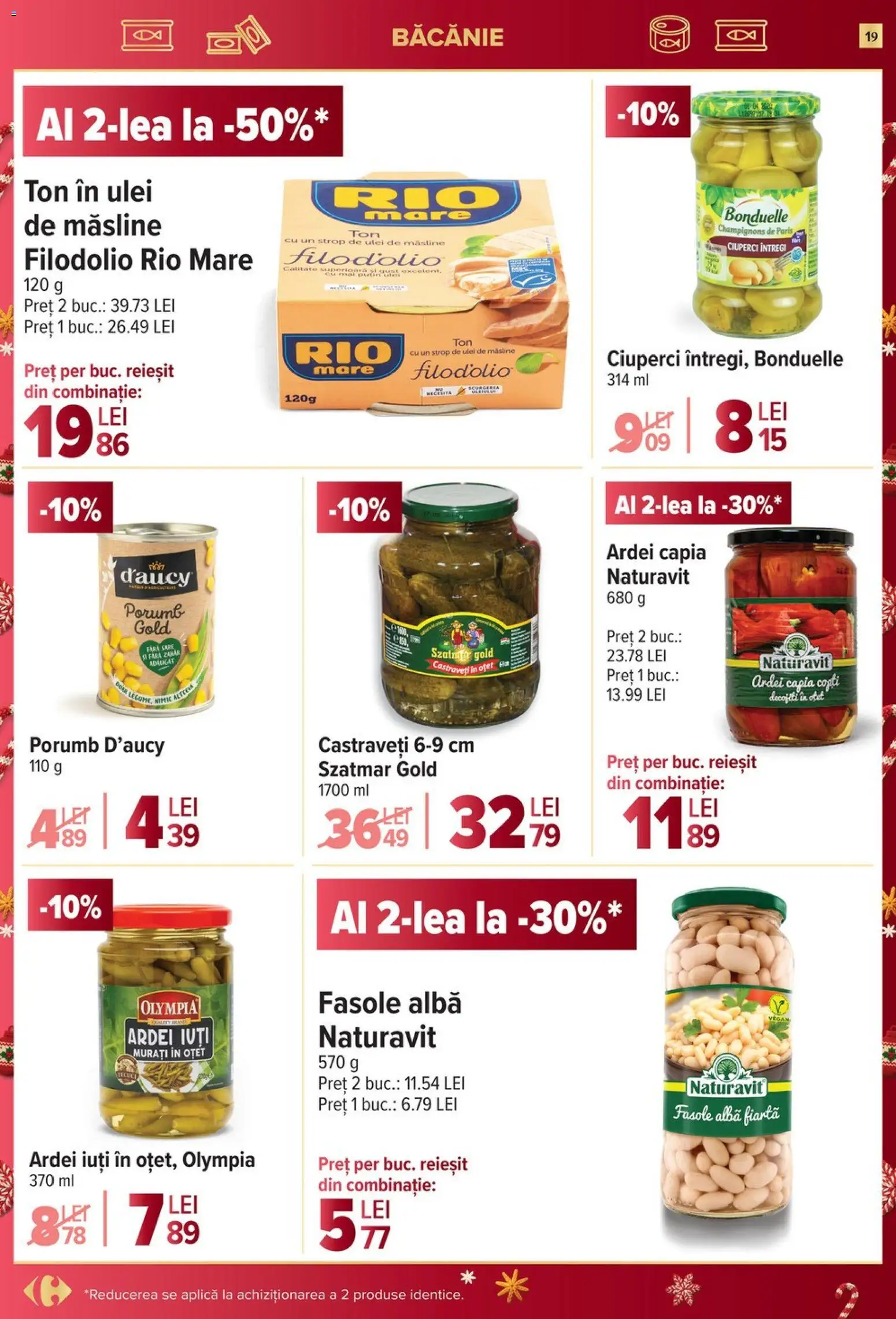 Noul catalog Carrefour – valabil de la 10.12.2025 | Pagină: 19 | Produse: Măsline, Konuşturucu Kuş Yemleri, Castraveți, Zahăr