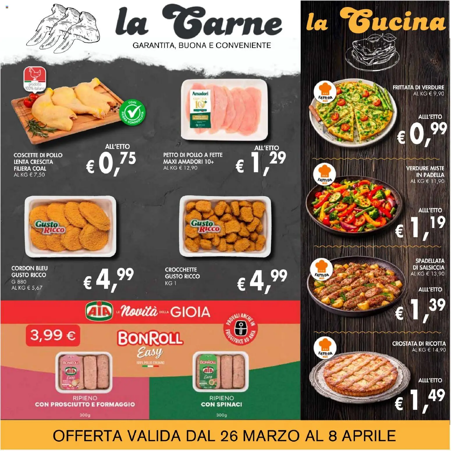 Volantino Coal del 26.03.2026 | Pagina: 5 | Prodotti: Verdure, Formaggio, Spinaci, Ricotta