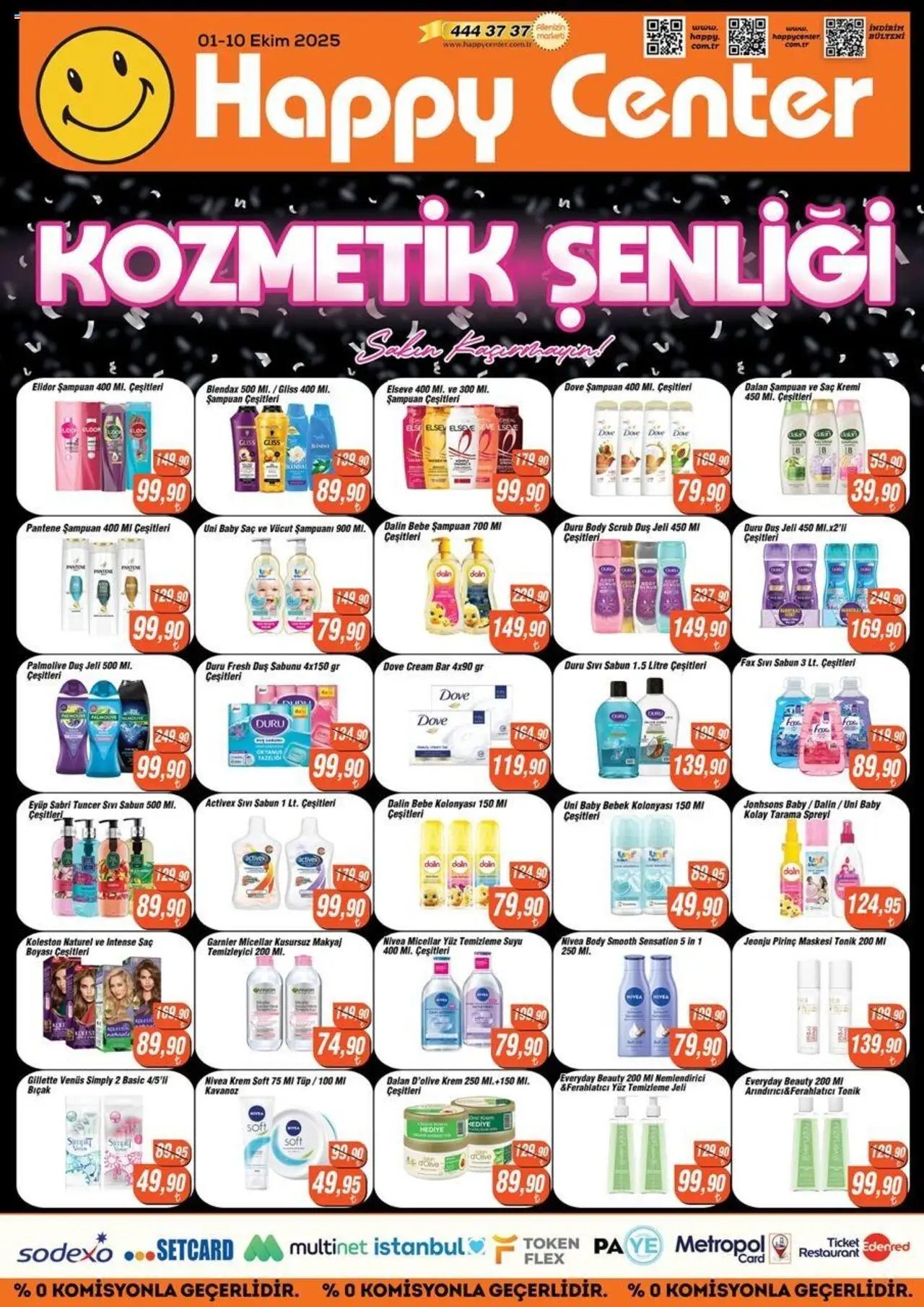 Happy Center Katalog - 01.10.2025 tarihinden itibaren geçerlidir | Sayfa: 1 | Ürünler: Duş, Şampuan, Makyaj, Pirinç