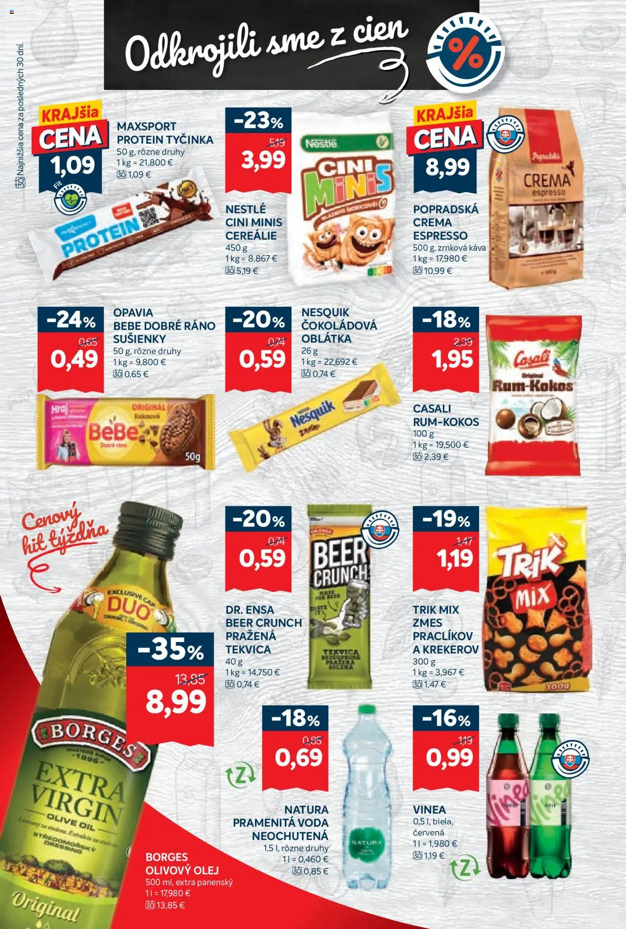Kraj leták │ platný od 03.07.2025 | Strana: 6 | Produkty: Olej, Káva, Cini Minis, Nesquik