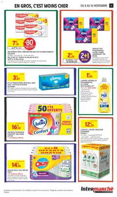 Intermarché - Prévisualisation de LESSIVE LIQUIDE DOUCEUR D'AMANDE, 2 x 1,81l + 1 bouteille OFFERTE - soit 3,612 l valide à partir de 04.11.2025 | Page: 21