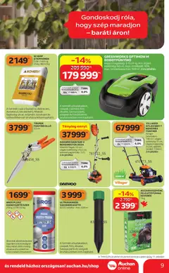 Auchan Kertészet és Szabadidő - amely érvényes a következő dátumtól: 16.04.2026 | Oldal: 9