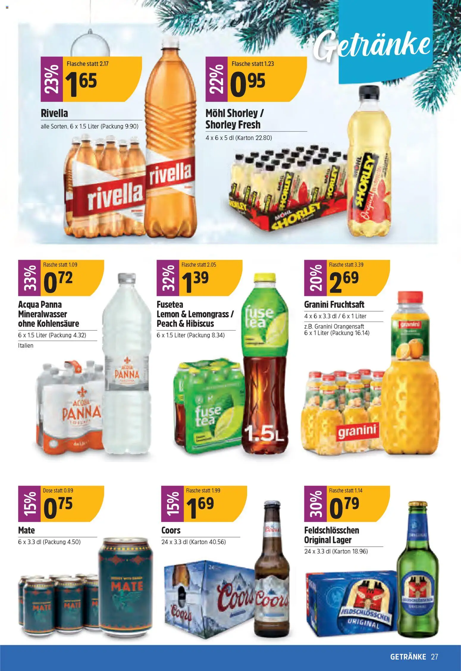TopCC - Black Friday – gültig ab 01.12.2025 | Seite: 27 | Produkte: Orangensaft, Mineralwasser