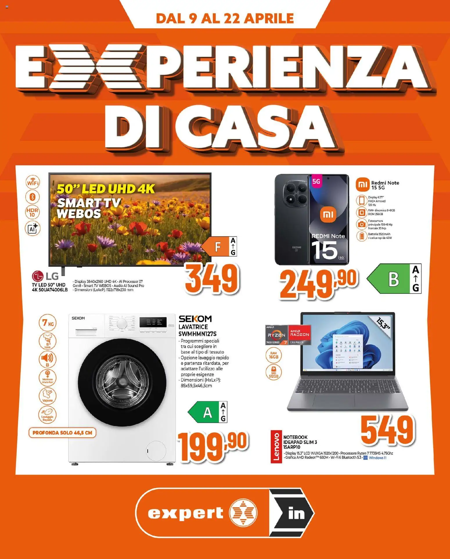 Volantino Ipercoop del 09.04.2026 | Pagina: 1 | Prodotti: smart TV, TV, Fotocamera, Batteria
