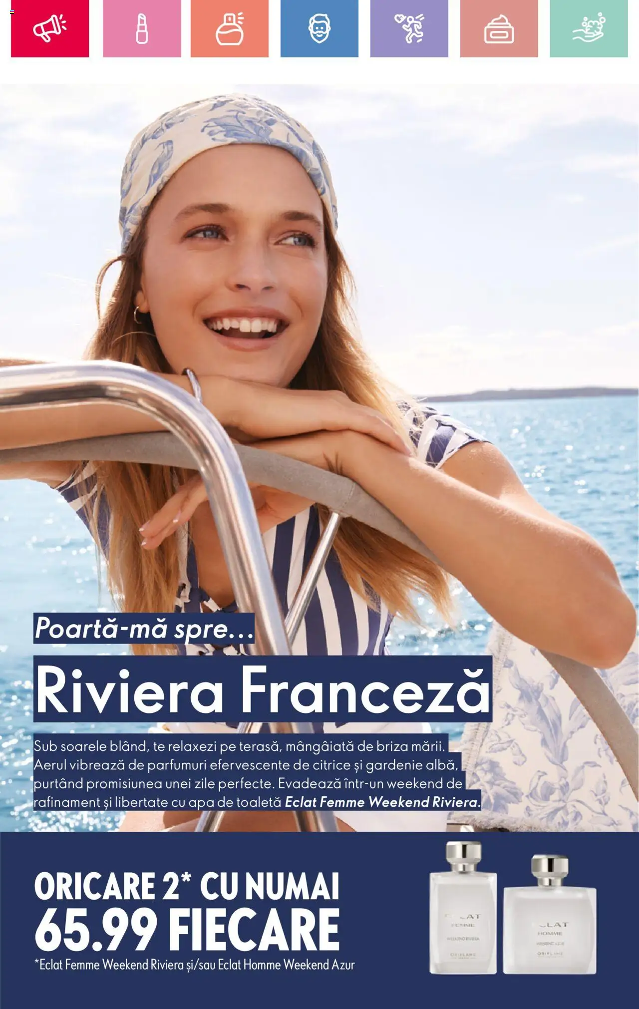 Oriflame catalog 10 2025 – valabil de la 06.07.2025 | Pagină: 58 | Produse: Toaletă, Apă de toaletă, Apă