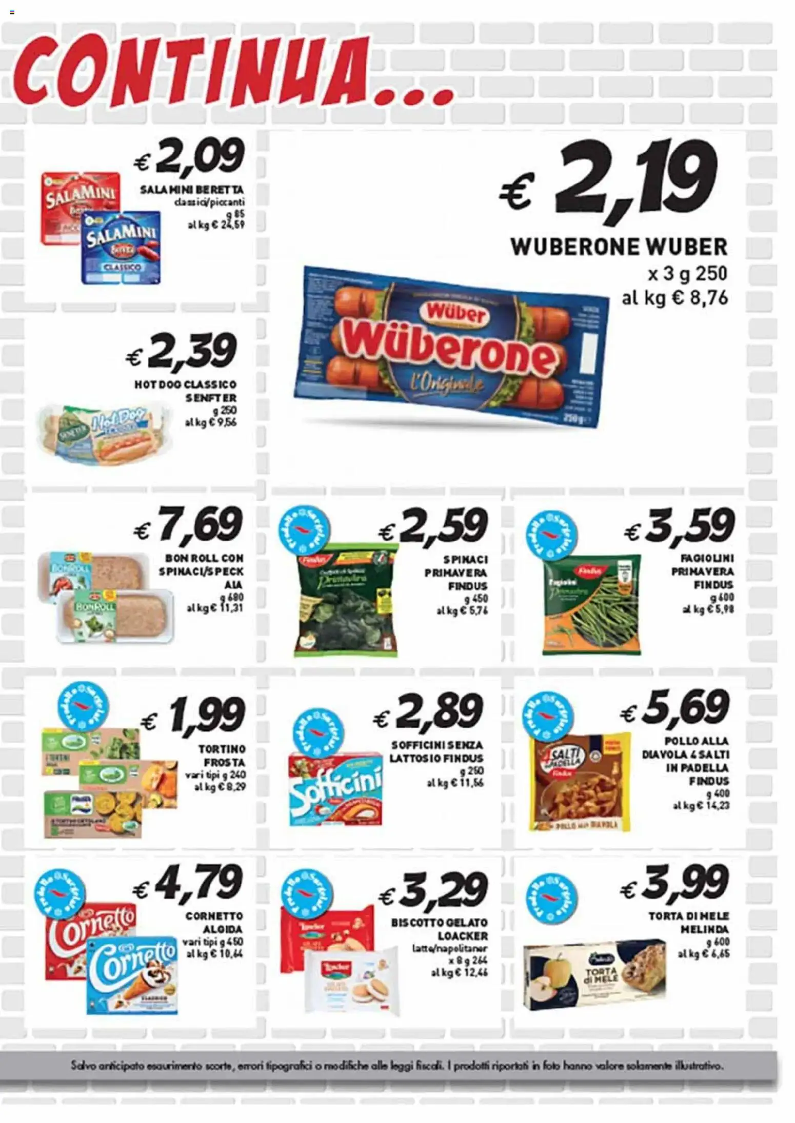 Volantino Coal del 23.10.2025 | Pagina: 3 | Prodotti: Gelato, Spinaci, Torta, Fagiolini