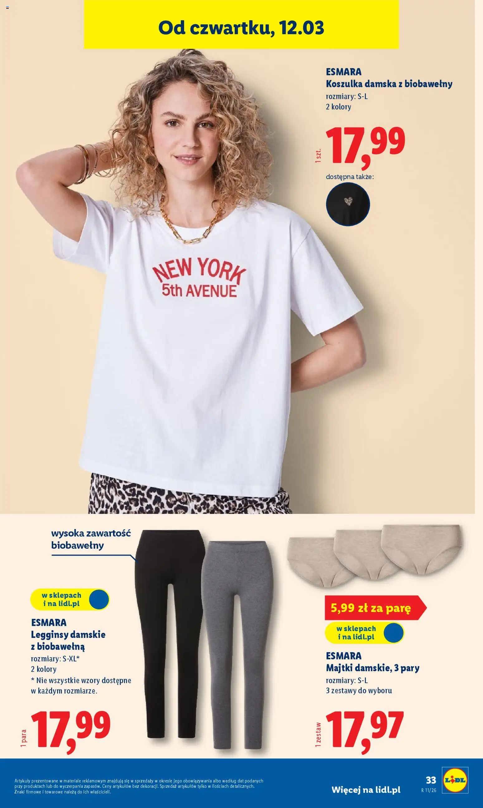 Lidl Katalog od 09.03.2026 | Strona: 41 | Produkty: Majtki, Legginsy, Legginsy damskie
