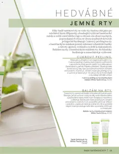 Náhled letáku Balzám na rty s bambuckým máslem White Tea & Citrus, Zanechá rty sametově hladké a hloubkově hydratované. Sledujte, jak se suchost rozplyne díky směsi bambuckého a jojobového másla, které rtům dodají pocit komfortu a zklidní je. od 16.03.2025 | Strana: 13 | Produkty: Máslo, Čaje, Crema, Peeling