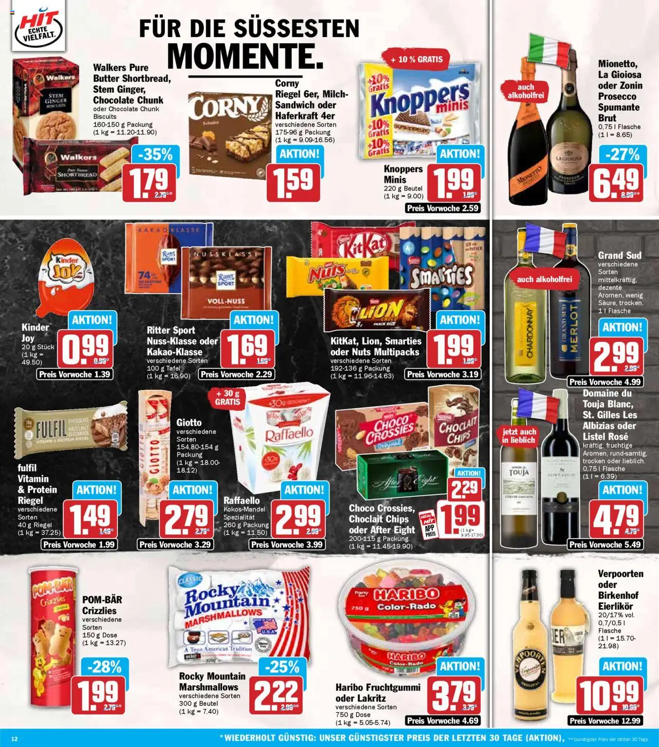 HIT Mecklenburg-Vorpommern - gültig ab dem 21.07.2025 | Seite: 12 | Produkte: Haribo, Ritter sport, Smarties, Chips