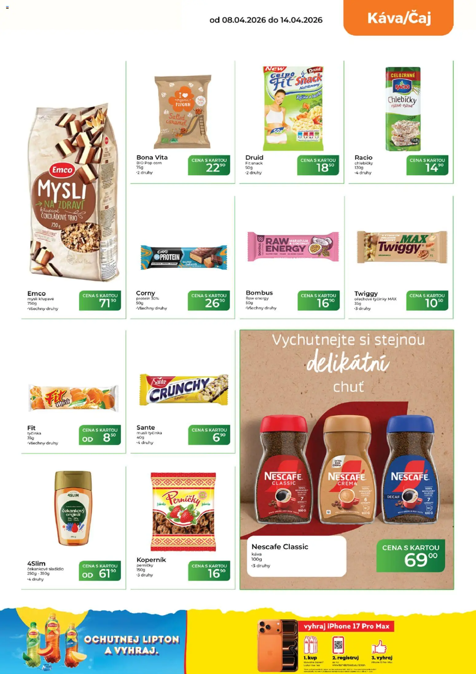 Tamda Foods leták od 08.04.2026 | Strana: 25 | Produkty: Nescafé, Popcorn, Crema, Mysli