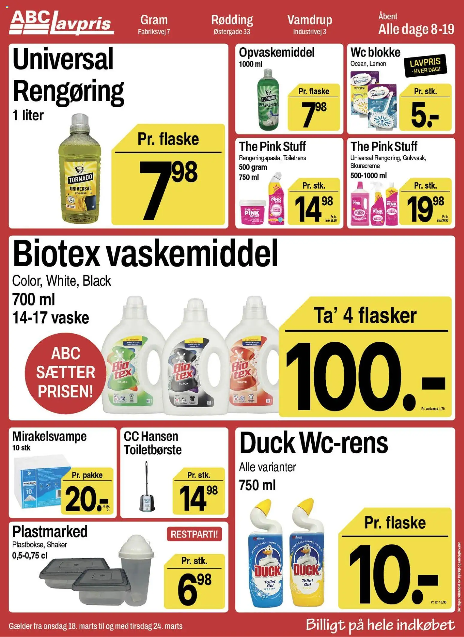 Abc Lavpris tilbudsavis – gyldig fra 18.03.2026 | Side: 11 | Produkter: Opvaskemiddel, Toilet