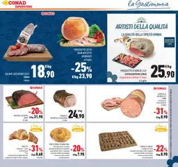 Anteprima del volantino CORNETTO, - albicocca - crema - frutti di bosco 75 g a banco forno prodotto dolciario - surgelato all'origine cotto in negozio valido a partire dal 14.01.2026 | Pagina: 19 | Prodotti: Porchetta, Prosciutto Cotto, Cornetto, Forno