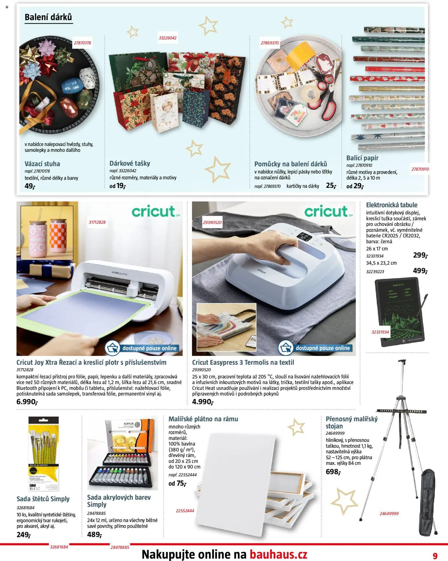 Bauhaus leták od 05.12.2025 | Strana: 9 | Produkty: Tabule, Tašky, Samolepky, Barvy