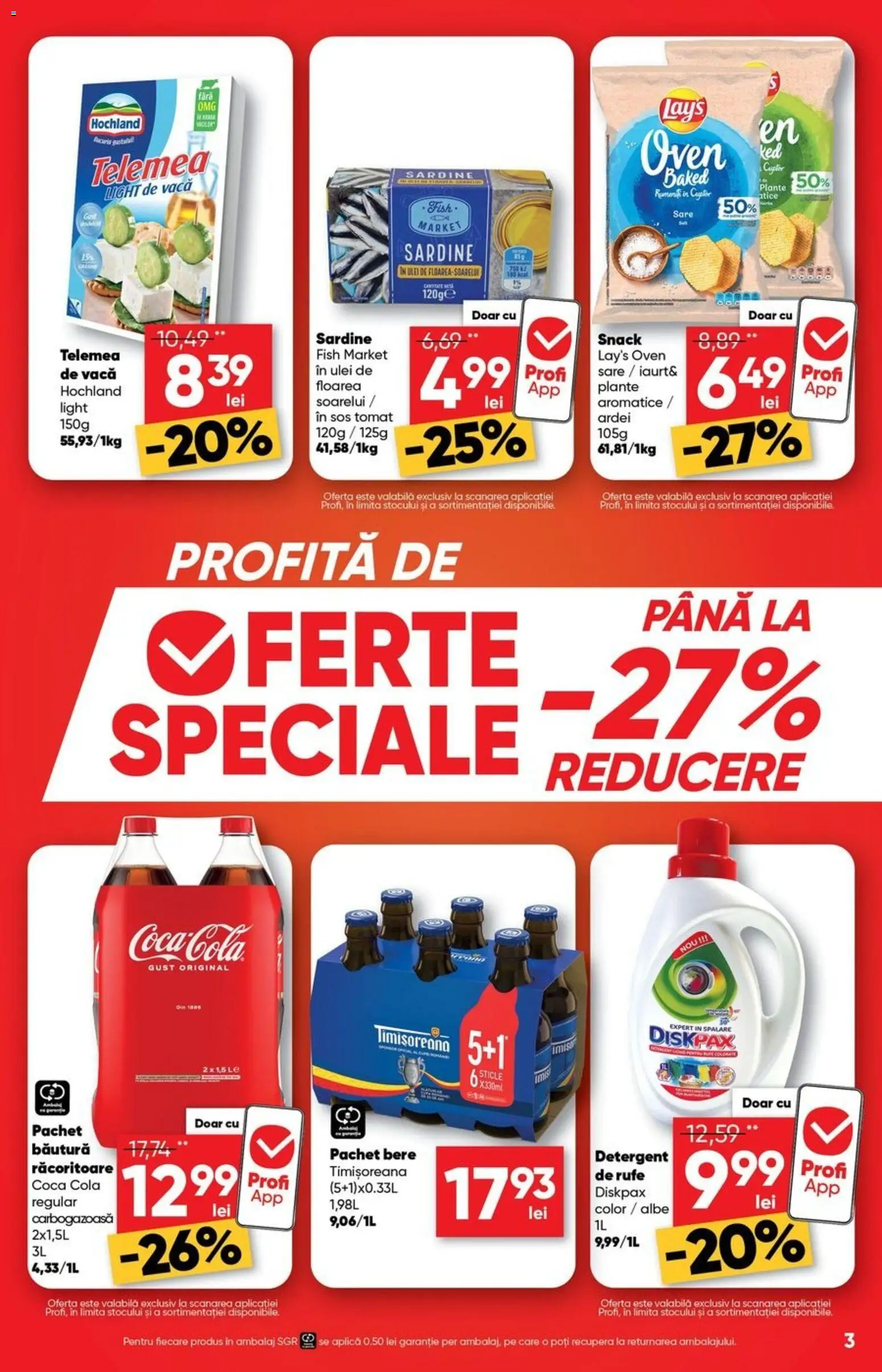 Noul catalog Profi – valabil de la 15.04.2026 | Pagină: 3 | Produse: Ardei, Bere, Sos, Sare